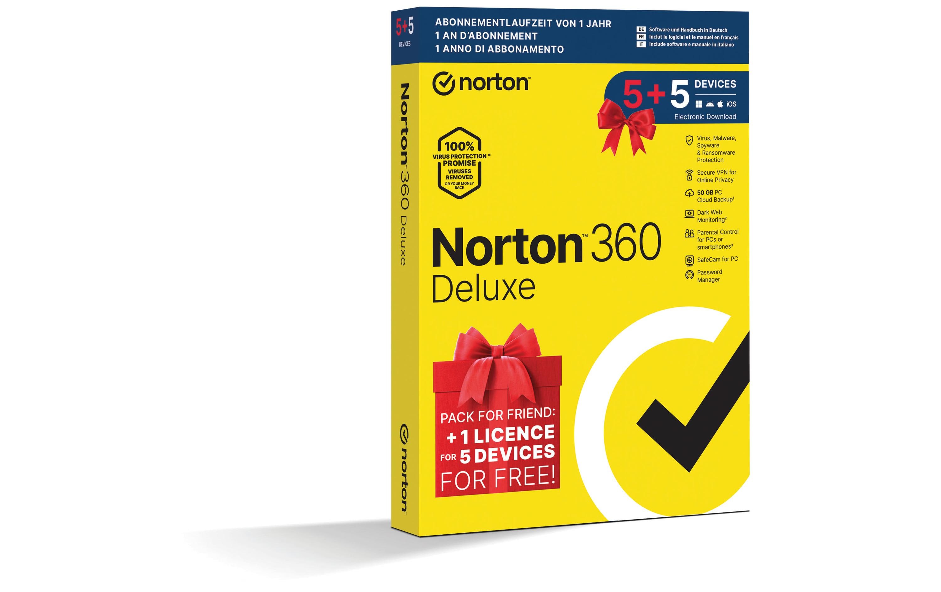 Norton Norton 360 Deluxe Box, 5+5 Device, 1 Jahr