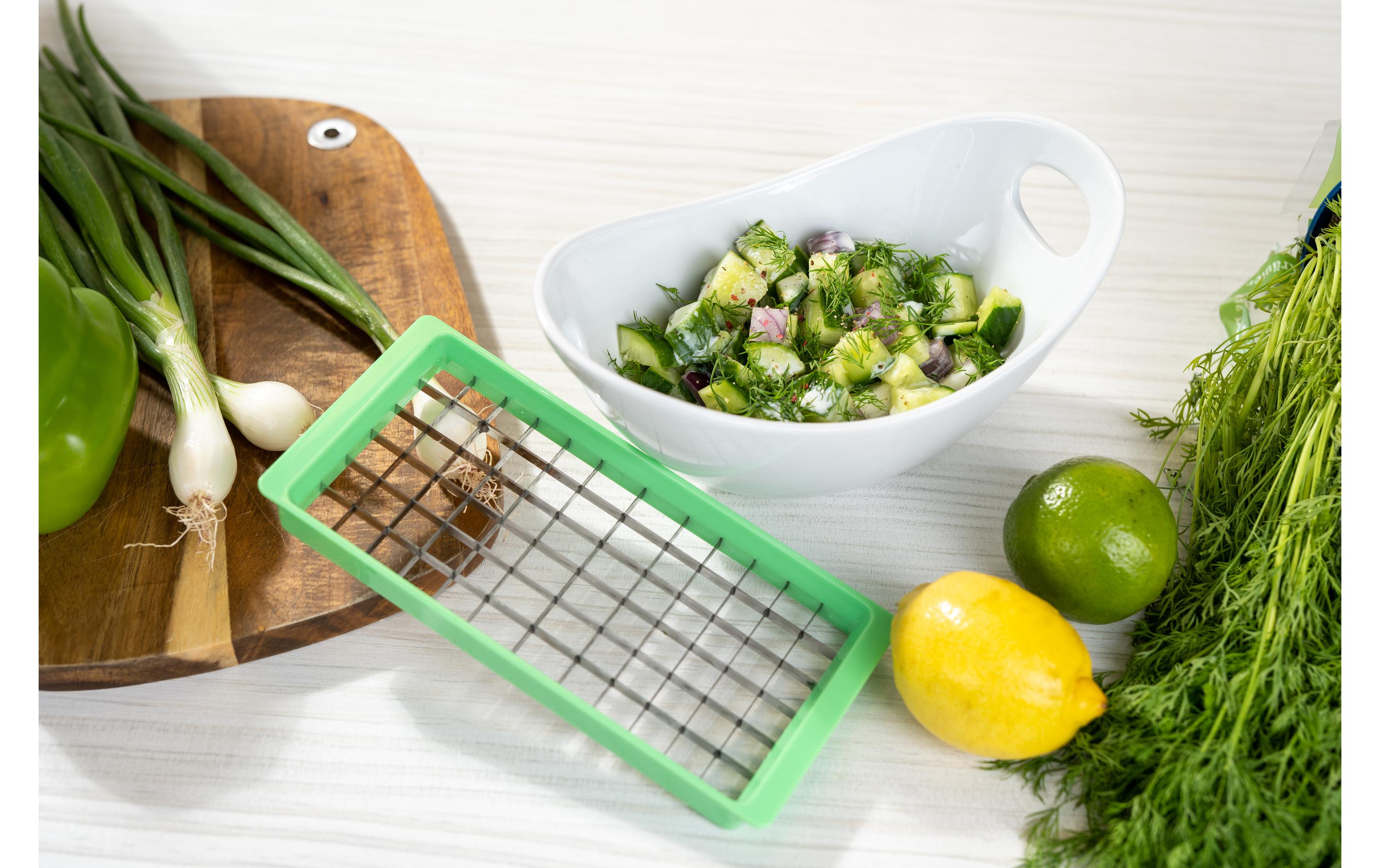 Genius Gemüseschneider Genius Nicer Dicer Exklusive 15-teilig, Grün