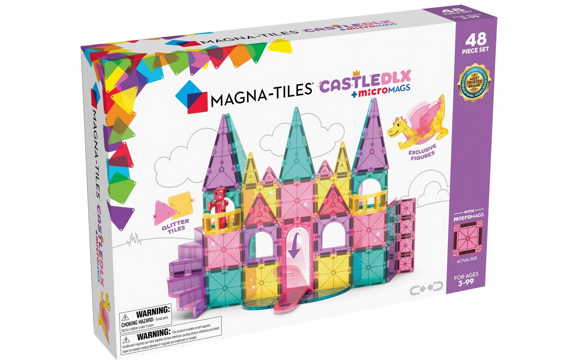 Magna-Tiles Bausteinmodell Schloss Deluxe 48-teilig