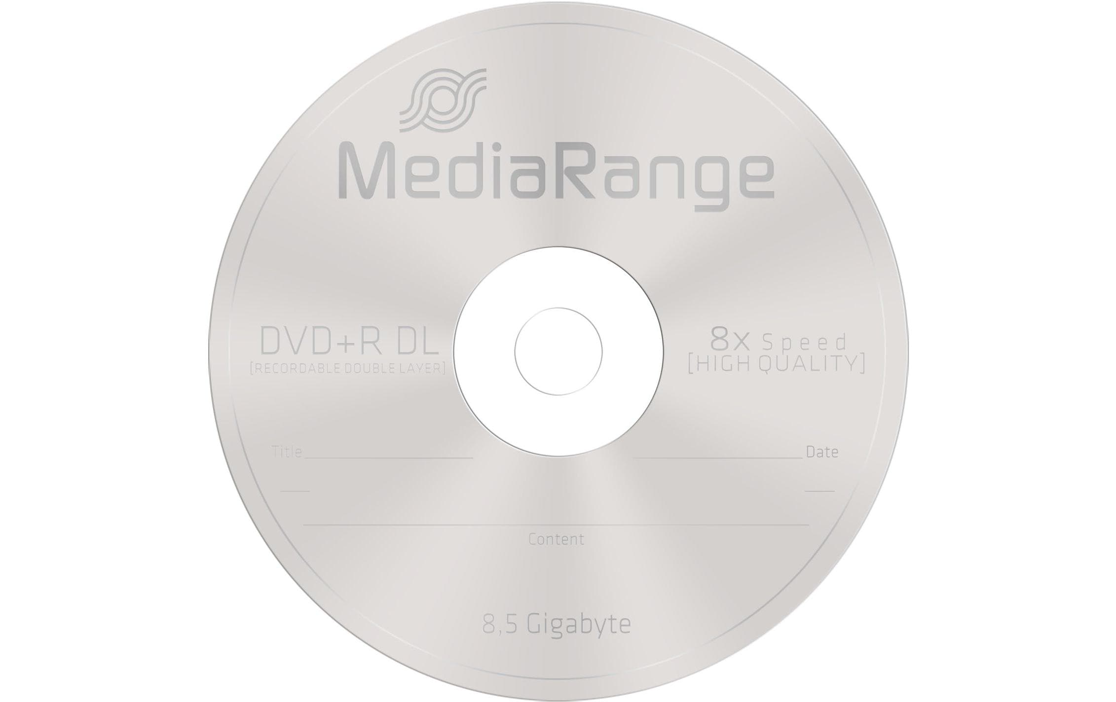 MediaRange DVD+R Medien 8.5 GB, Slimcase (5 Stück)