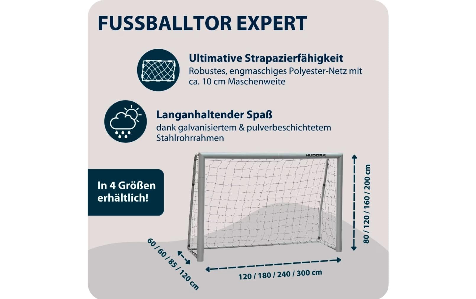 Hudora Fussballtor Expert 240