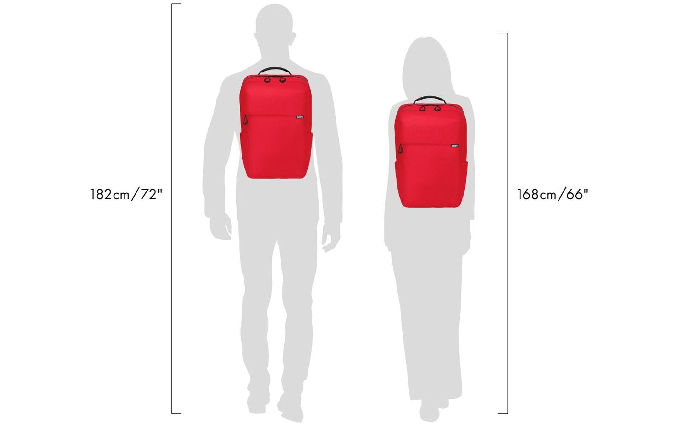 DICOTA Notebook-Rucksack Commuter 13-16 Rot