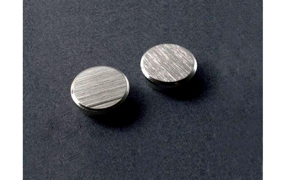 Franken Haftmagnet Chrom Ø 25 mm, 5 Stück, Silber