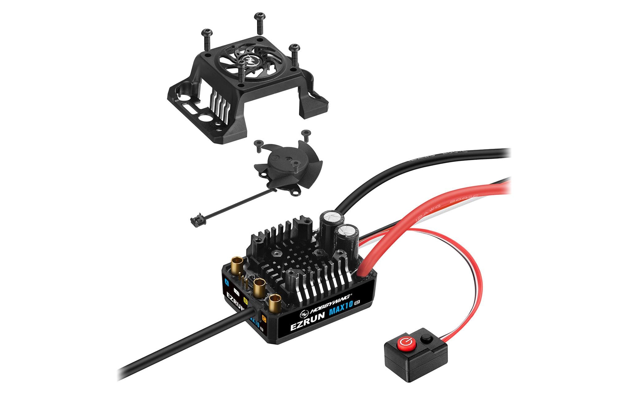 Hobbywing Brushless Regler Ezrun MAX10 G2 140A, 2-4S