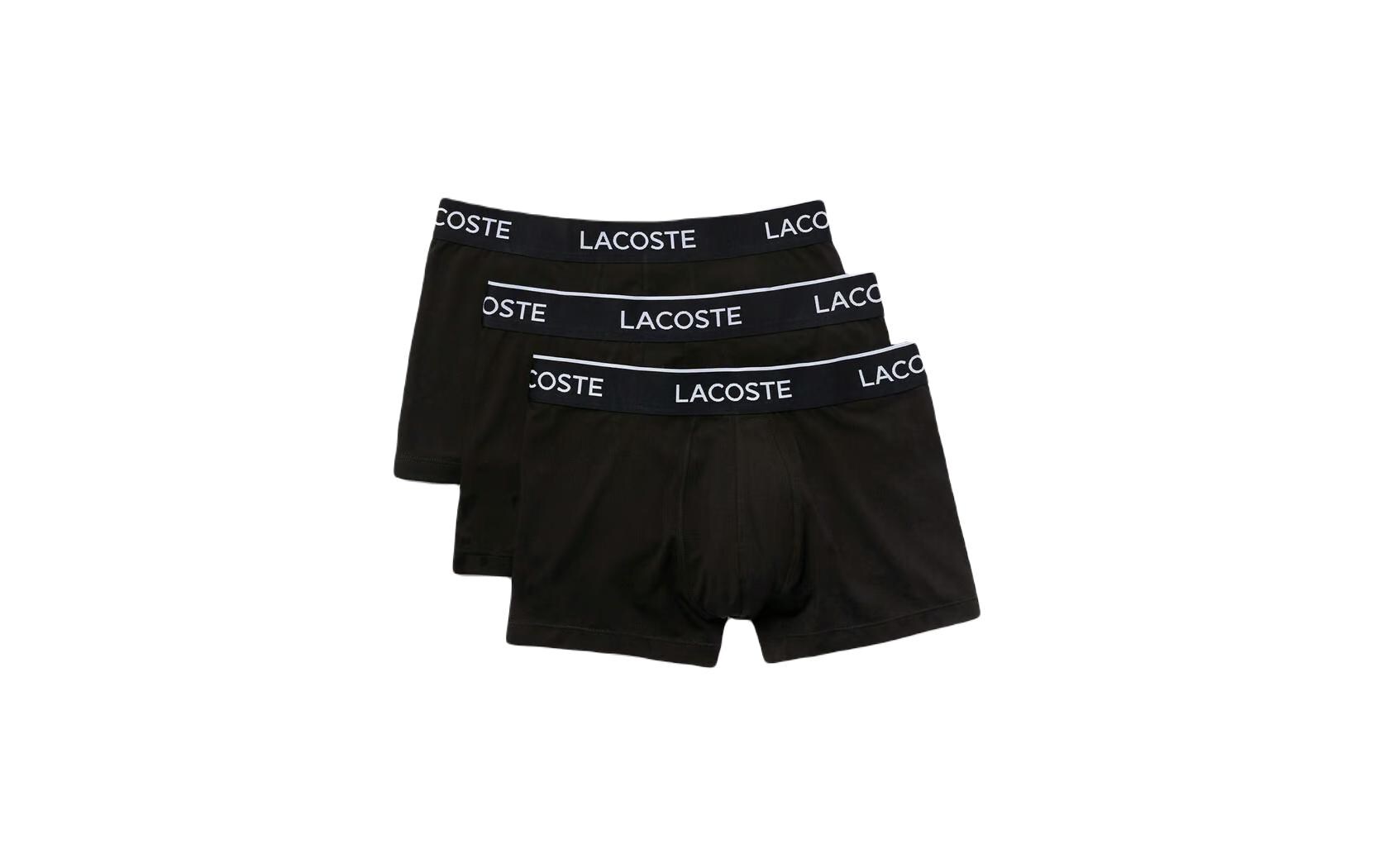 Lacoste Boxershort 3er Pack Schwarz, M