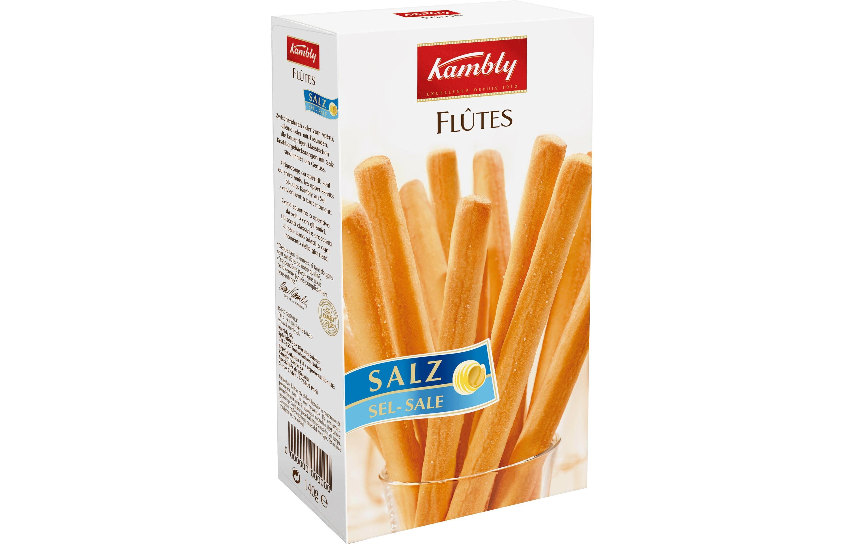 Kambly Apéro Flûtes Salz 140 g