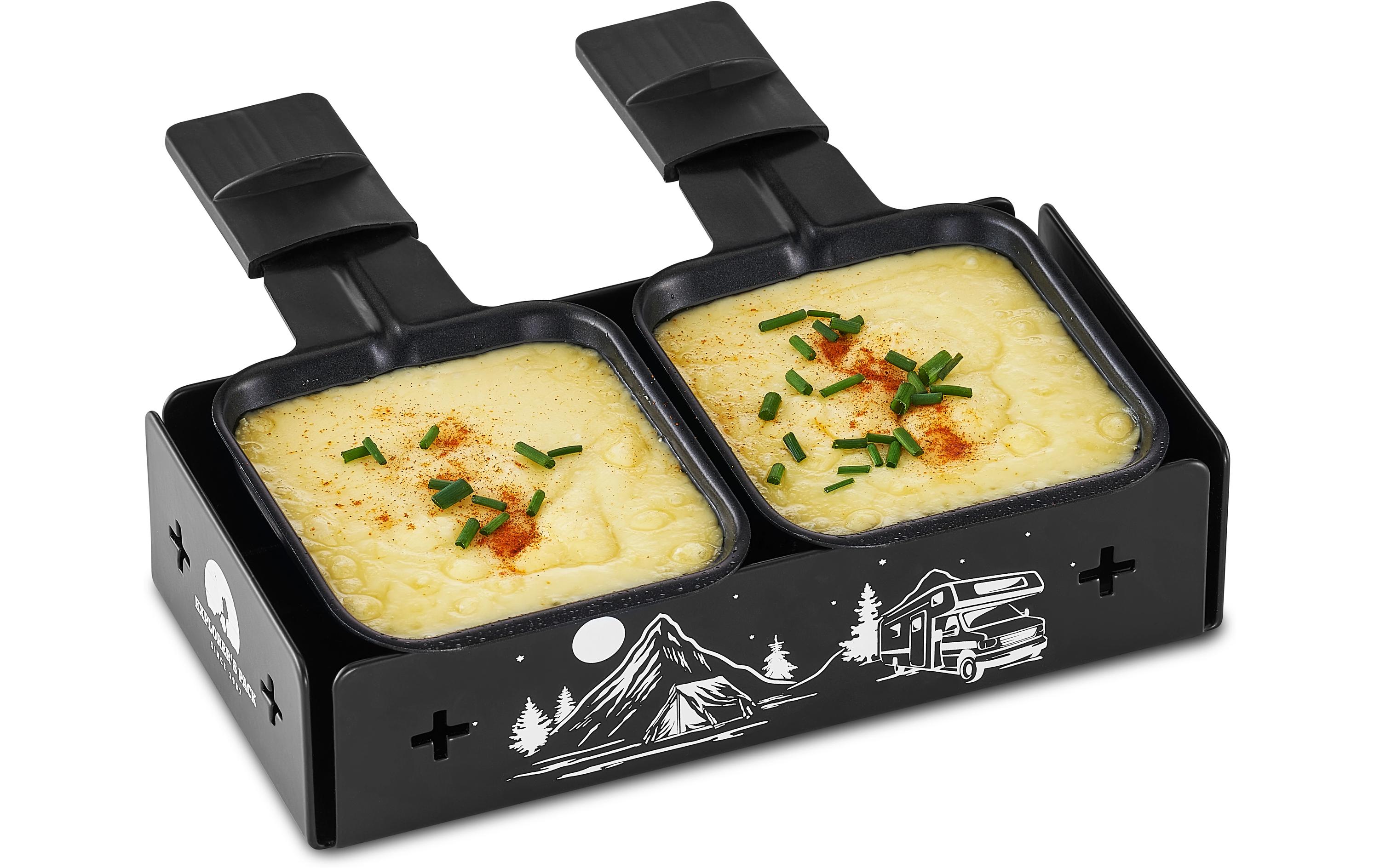 Trisa Teelicht-Raclette Explorer's Pack Schwarz