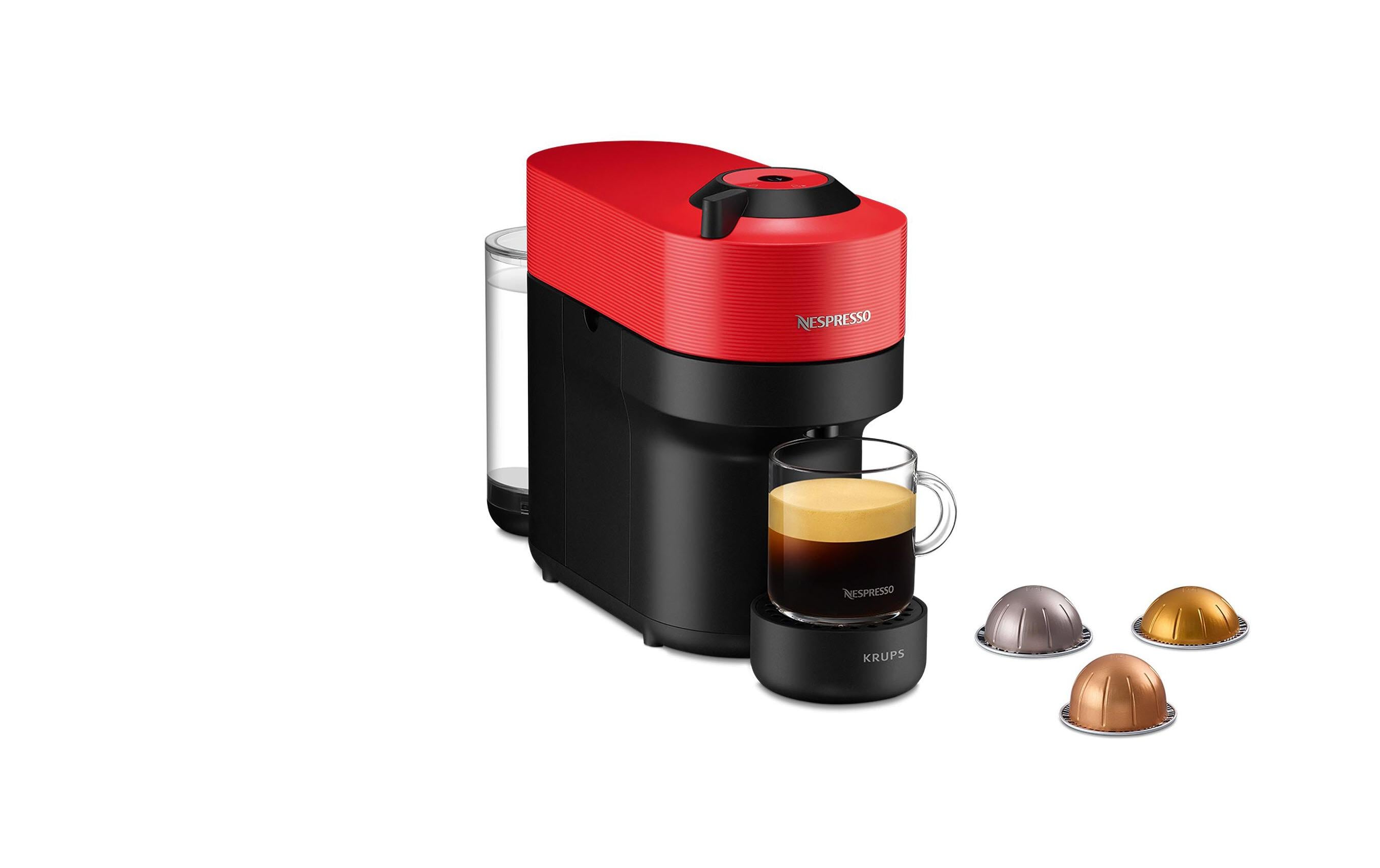 Krups Kaffeemaschine Nespresso Vertuo Pop XN9205 Spicy Red