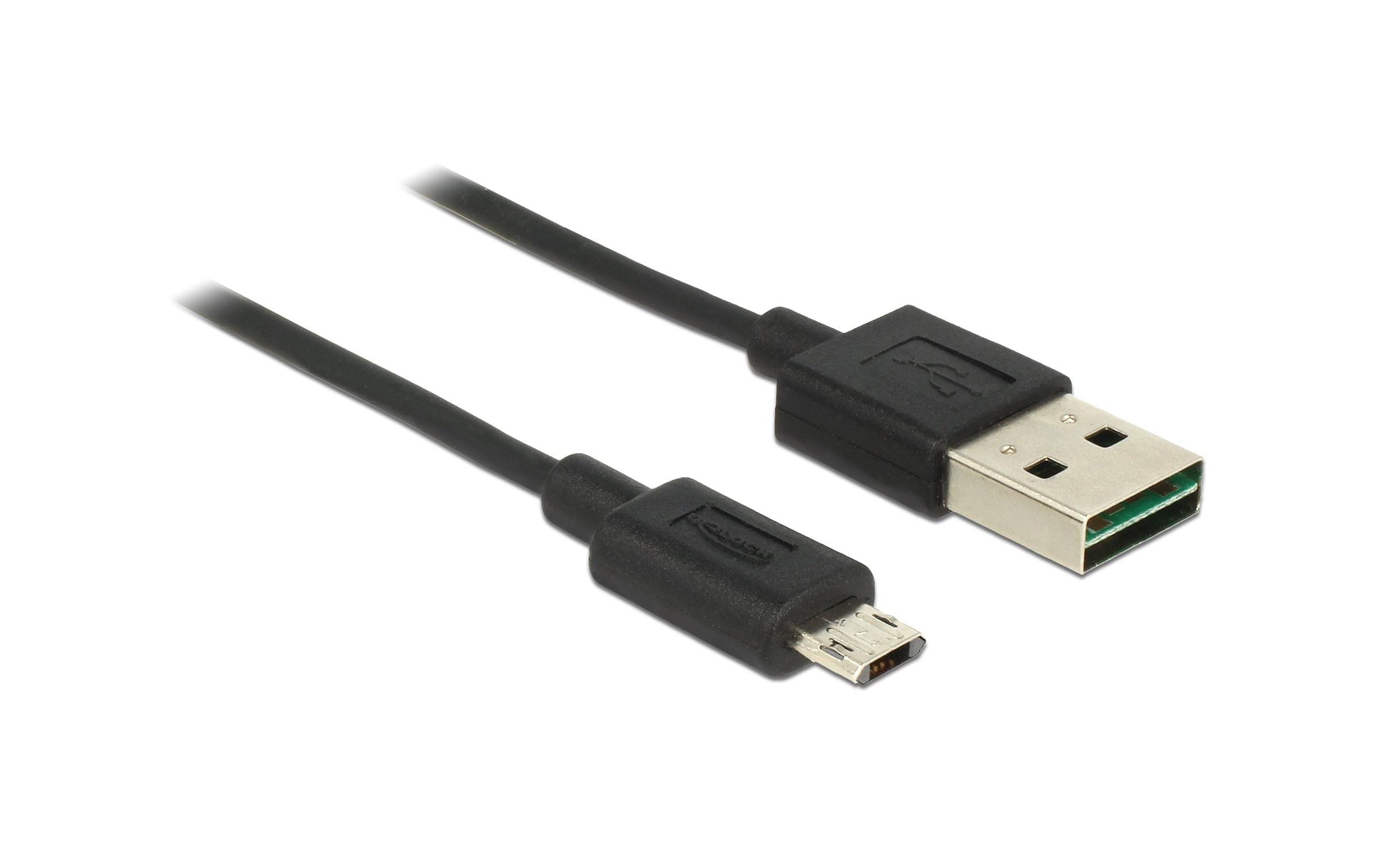 Delock USB 2.0-Kabel EASY-USB USB A - Micro-USB B 0.2 m