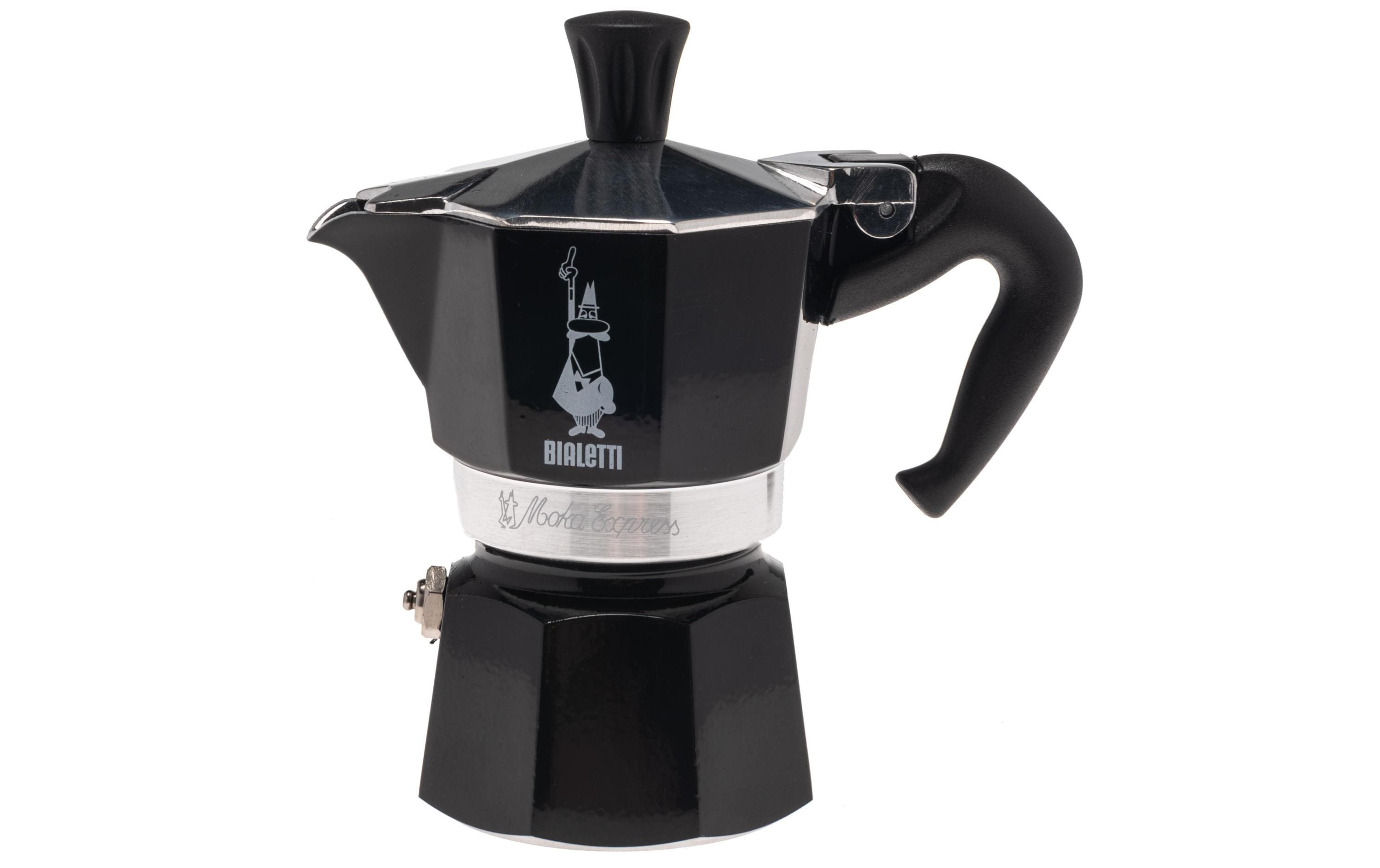 Bialetti Espressokocher Moka Express 1 Tassen, Schwarz