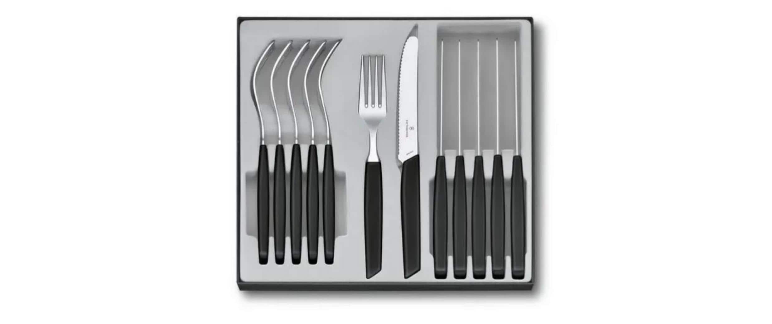 Victorinox Besteck-Set Swiss Modern 12-teilig, Schwarz