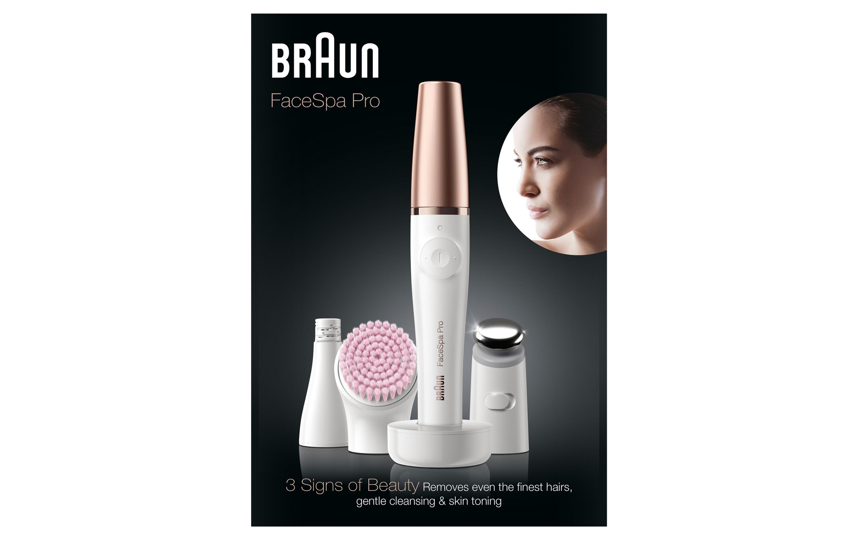 Braun Gesichtsepilierer FaceSpa Pro 912, Bronze/Weiss