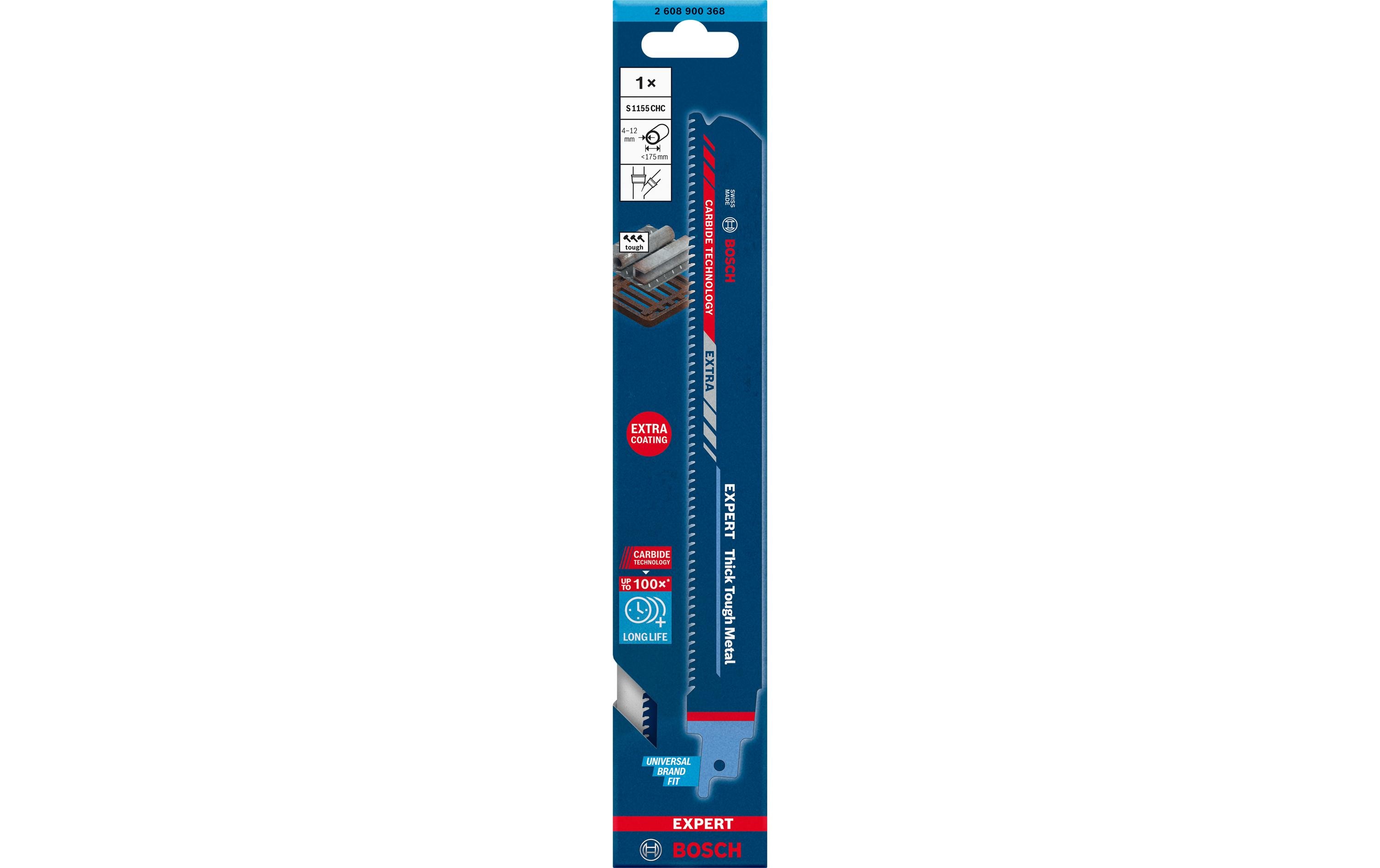 Bosch Professional Säbelsägeblatt EXPERT Thick Tough Metal S 1155 CHC