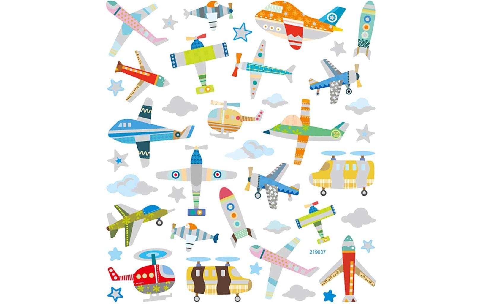 Creativ Company Motivsticker Flugzeuge 1 Blatt