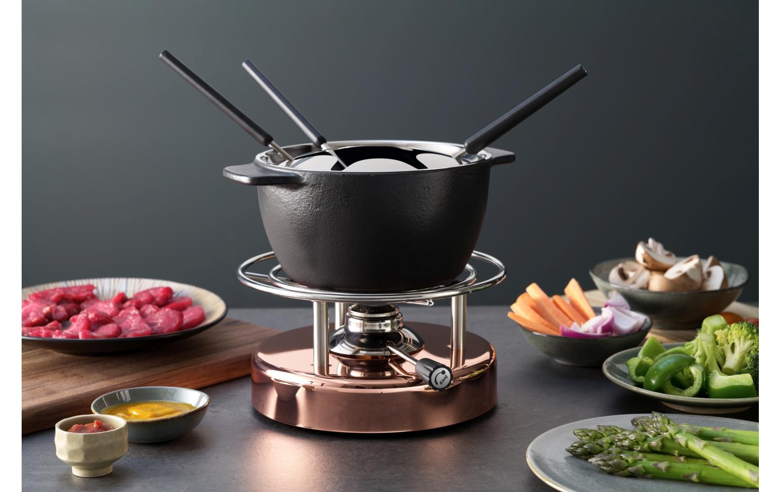 Kisag Fondue-Rechaud Longfire Silber