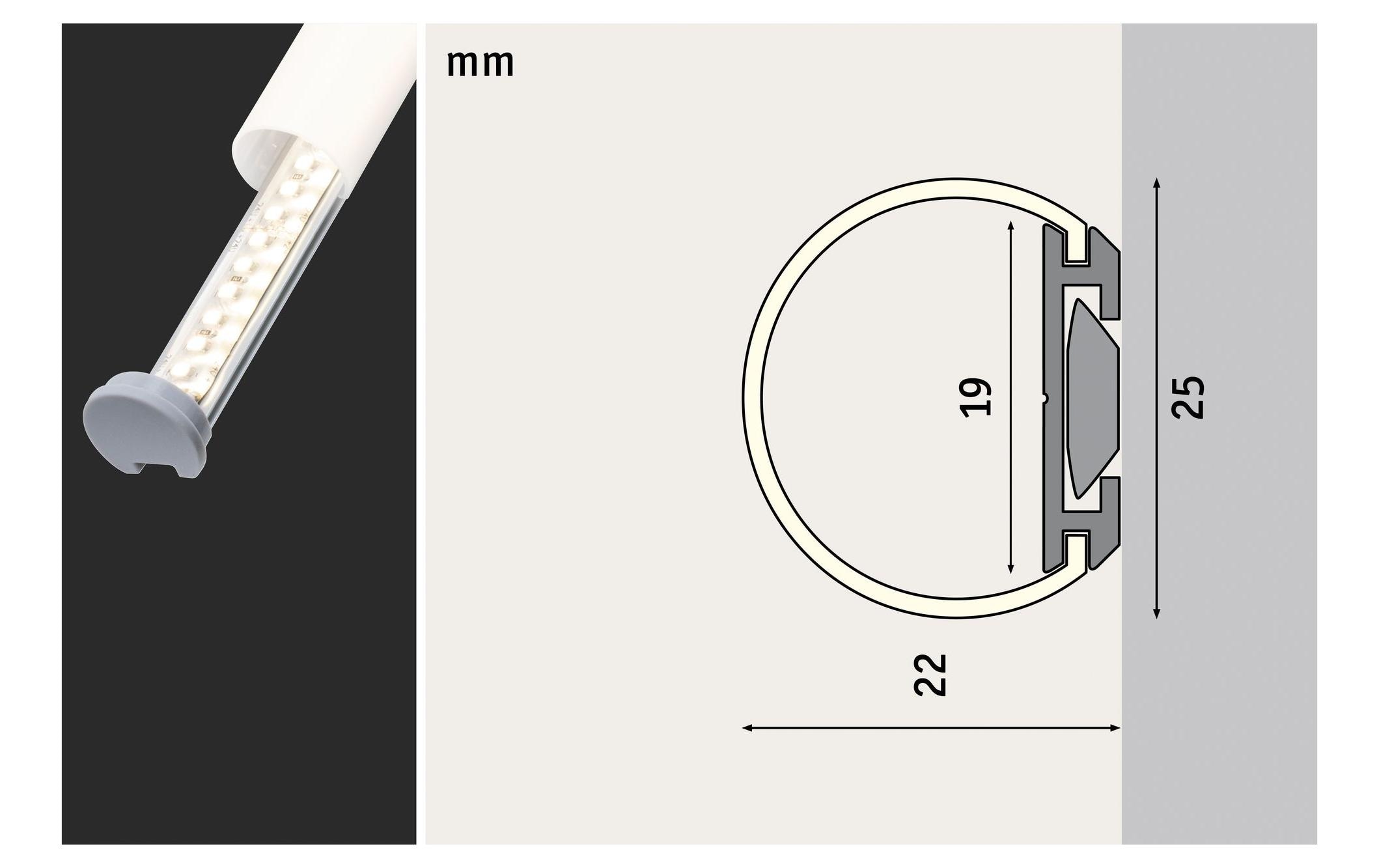 Paulmann Tube Profil 100 cm Set