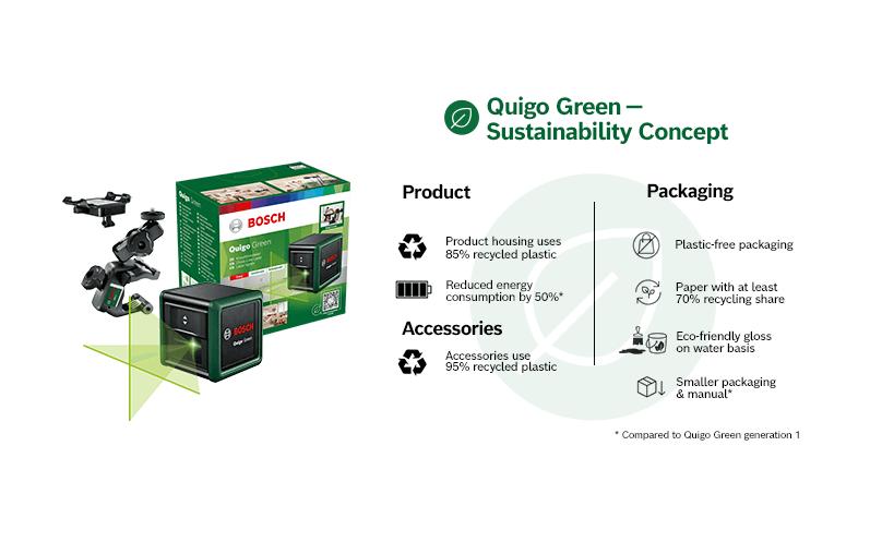 Bosch Kreuzlinien-Laser Quigo Green 12 m