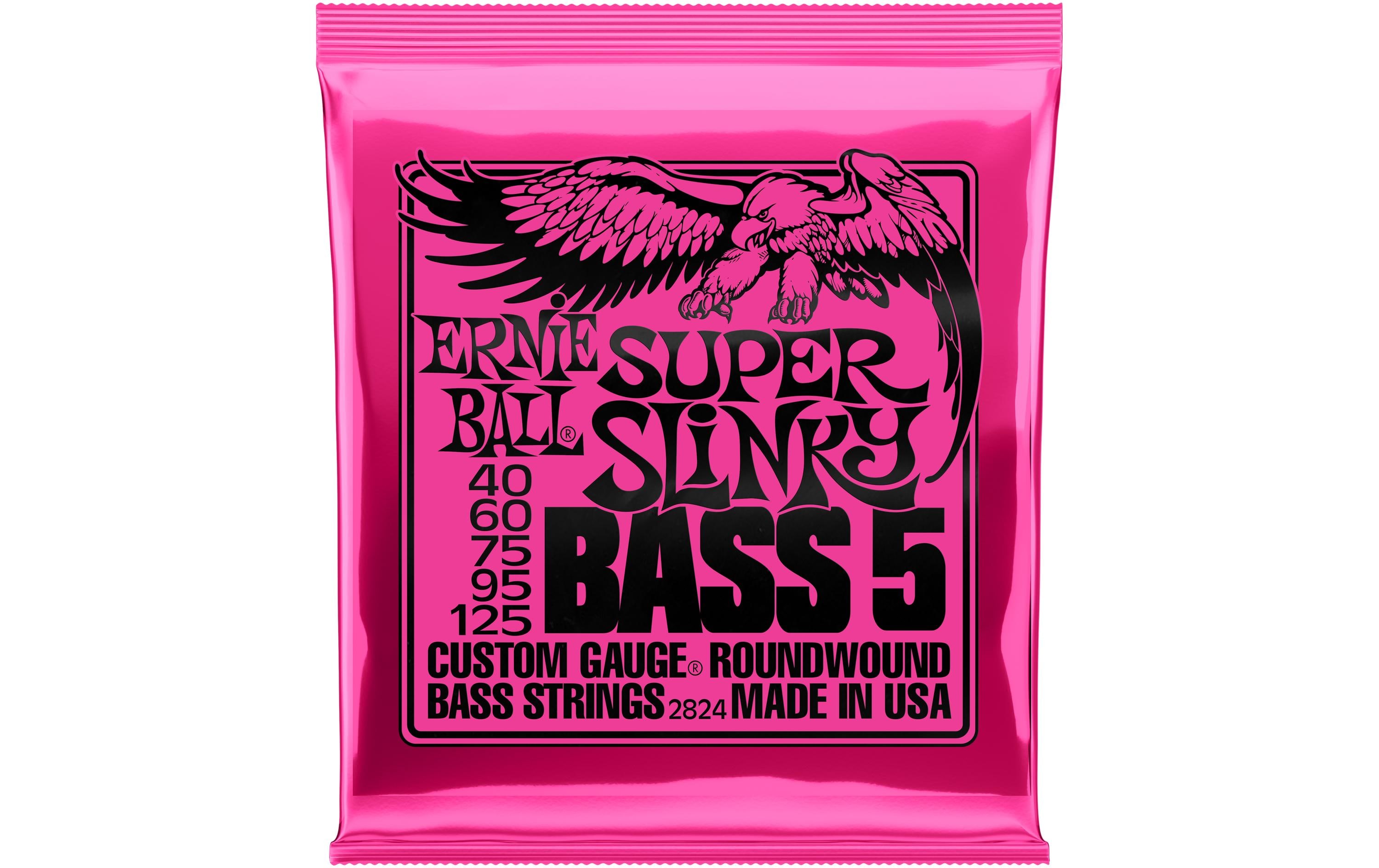 Ernie Ball Basssaiten 2824 Slinky Bass 5 – Super, 40-125