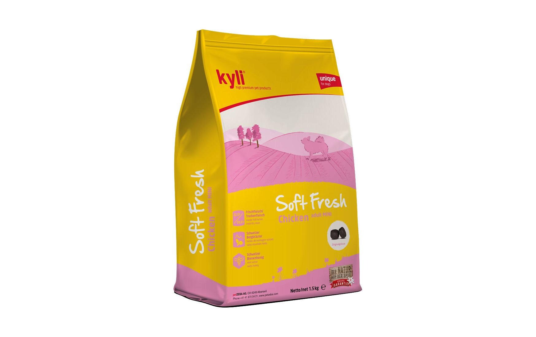 kyli Halbfeuchtfutter Soft Fresh Chicken Adult mini, 1.5 kg