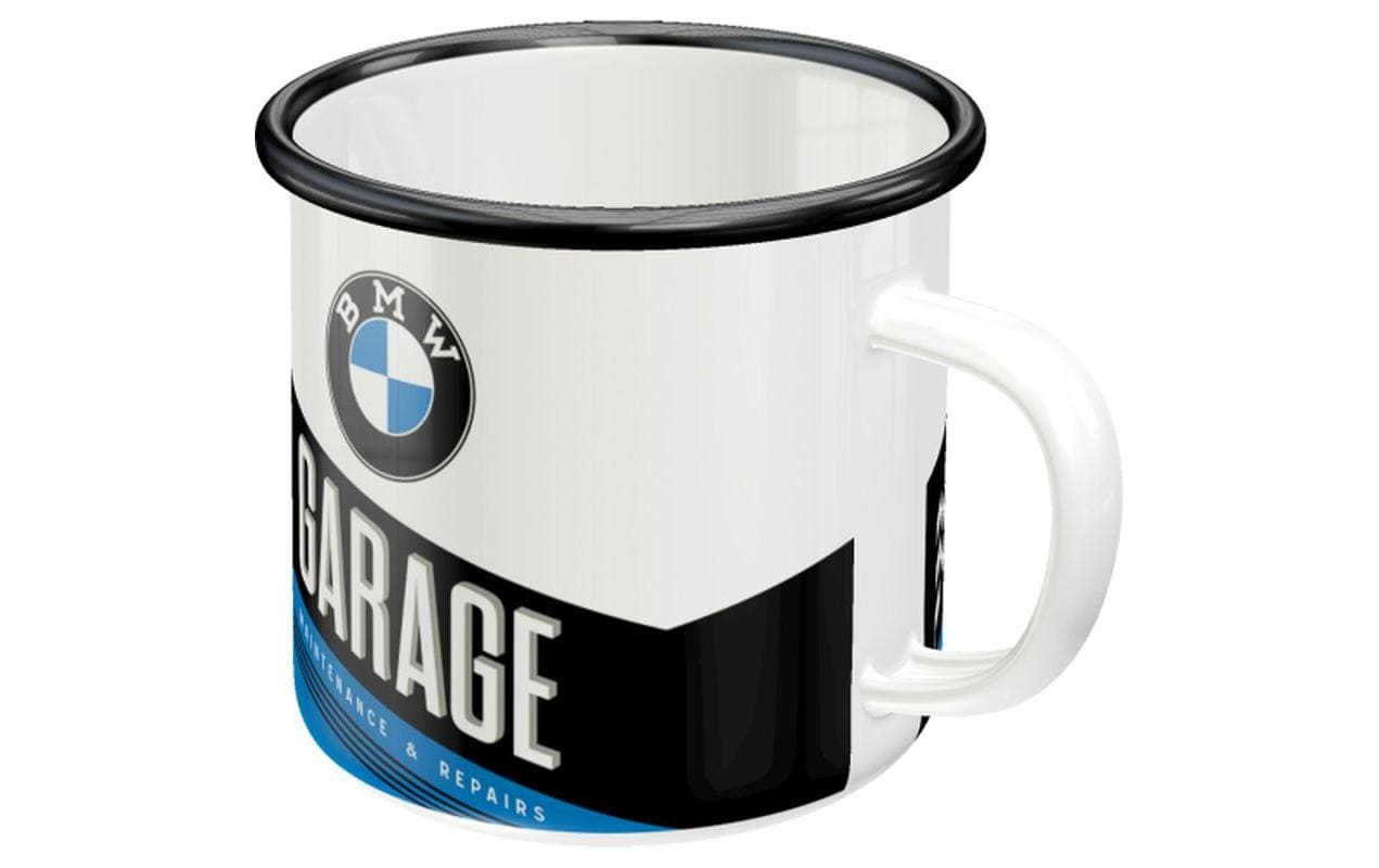 Nostalgic Art Universaltasse BMW Garage 360 ml, 1 Stück, Schwarz/Weiss