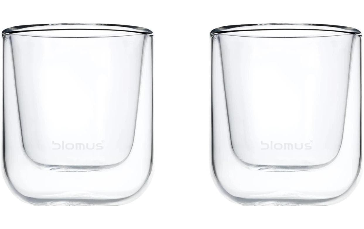 Blomus Espresso Becher Nero 80 ml, 2 Stück, Transparent