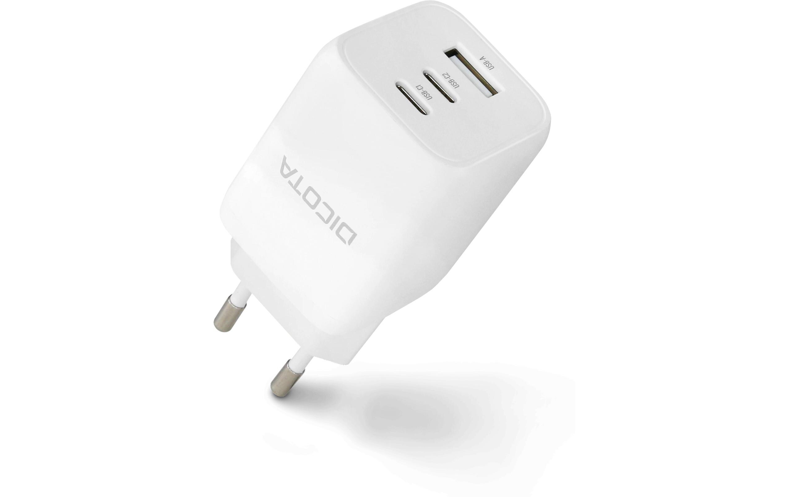 DICOTA USB-Wandladegerät 3Port GaN 65 W