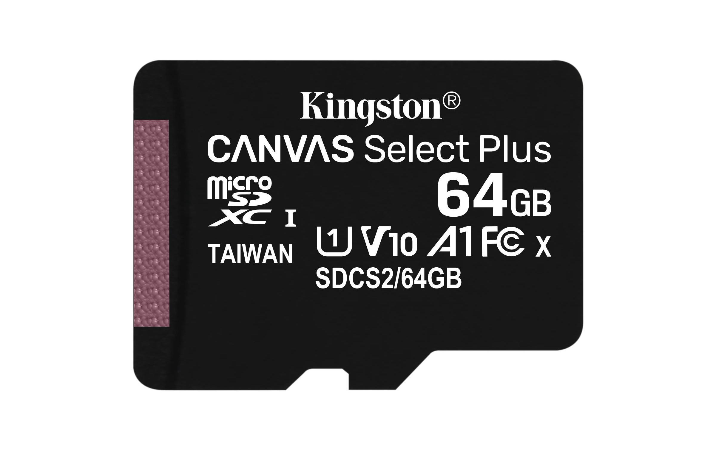 Kingston microSDXC-Karte Canvas Select Plus 64 GB