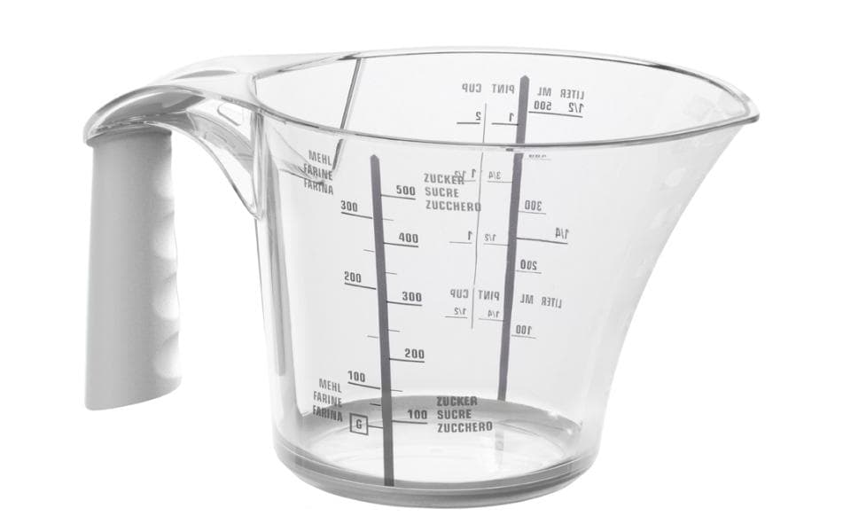 Rotho Messbecher Loft 6 dl, Transparent/Weiss