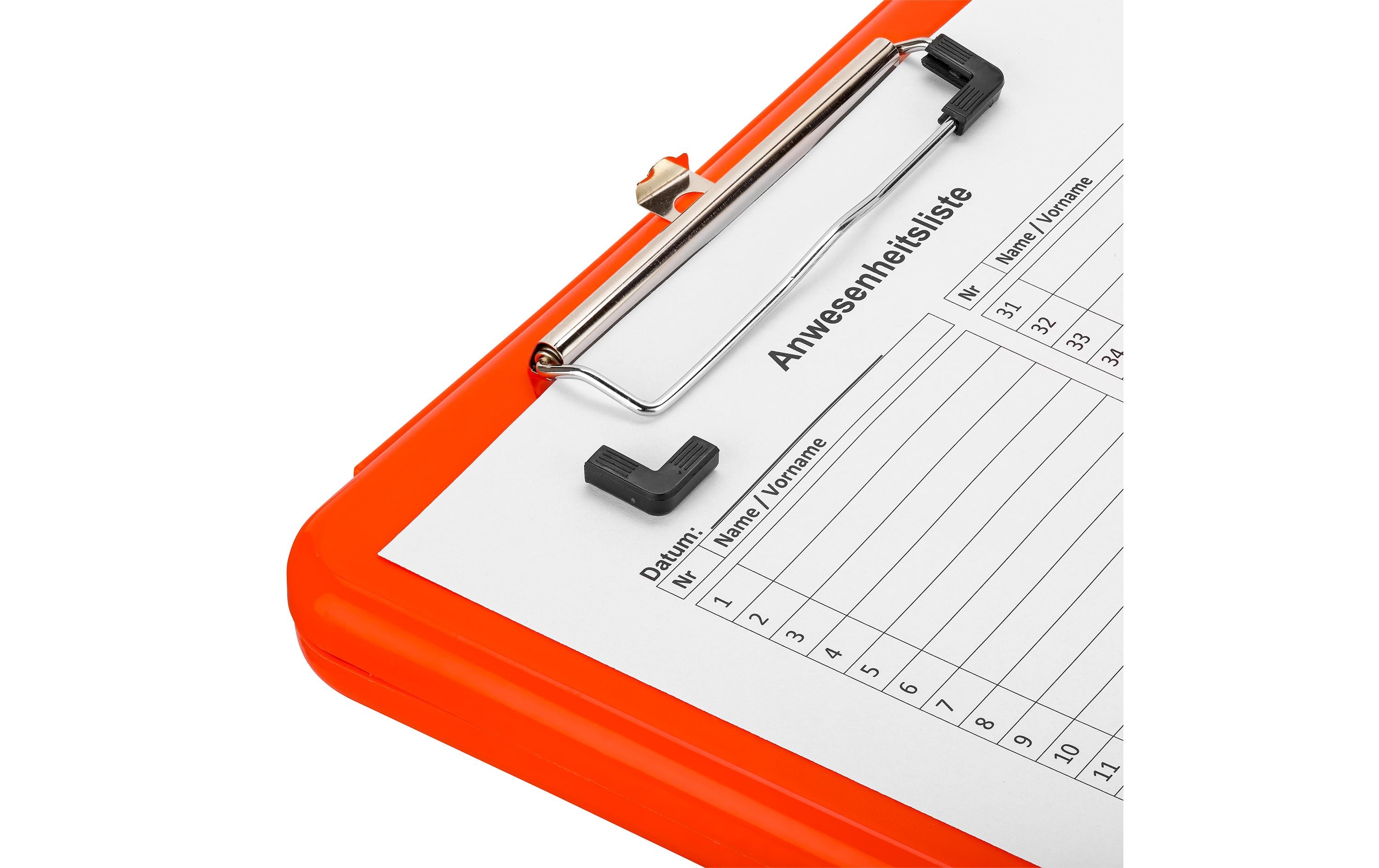 Läufer Dokumentenhalter Slim Mate Safety Orange, 1 Stück