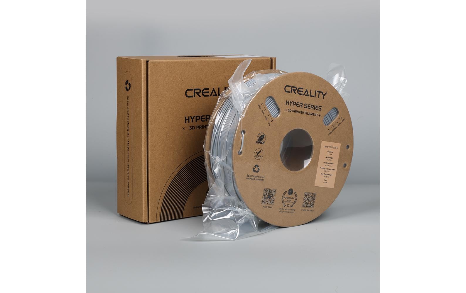 Creality Filament ABS Hyper, Grau 1.75 mm 1 kg