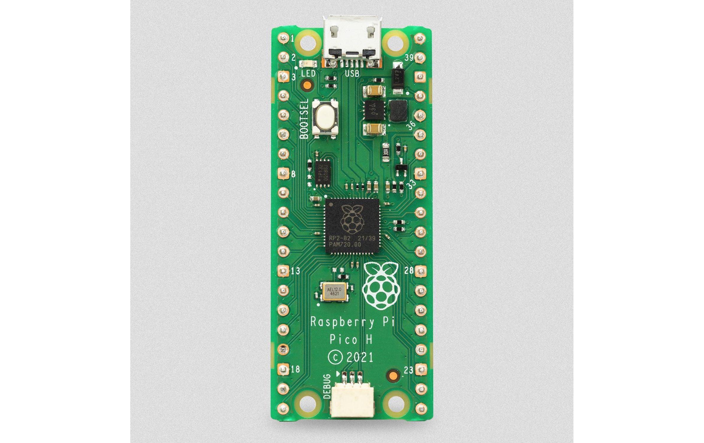 Raspberry Pi Entwicklerboard Raspberry Pi Pico H Rev3 264 KB