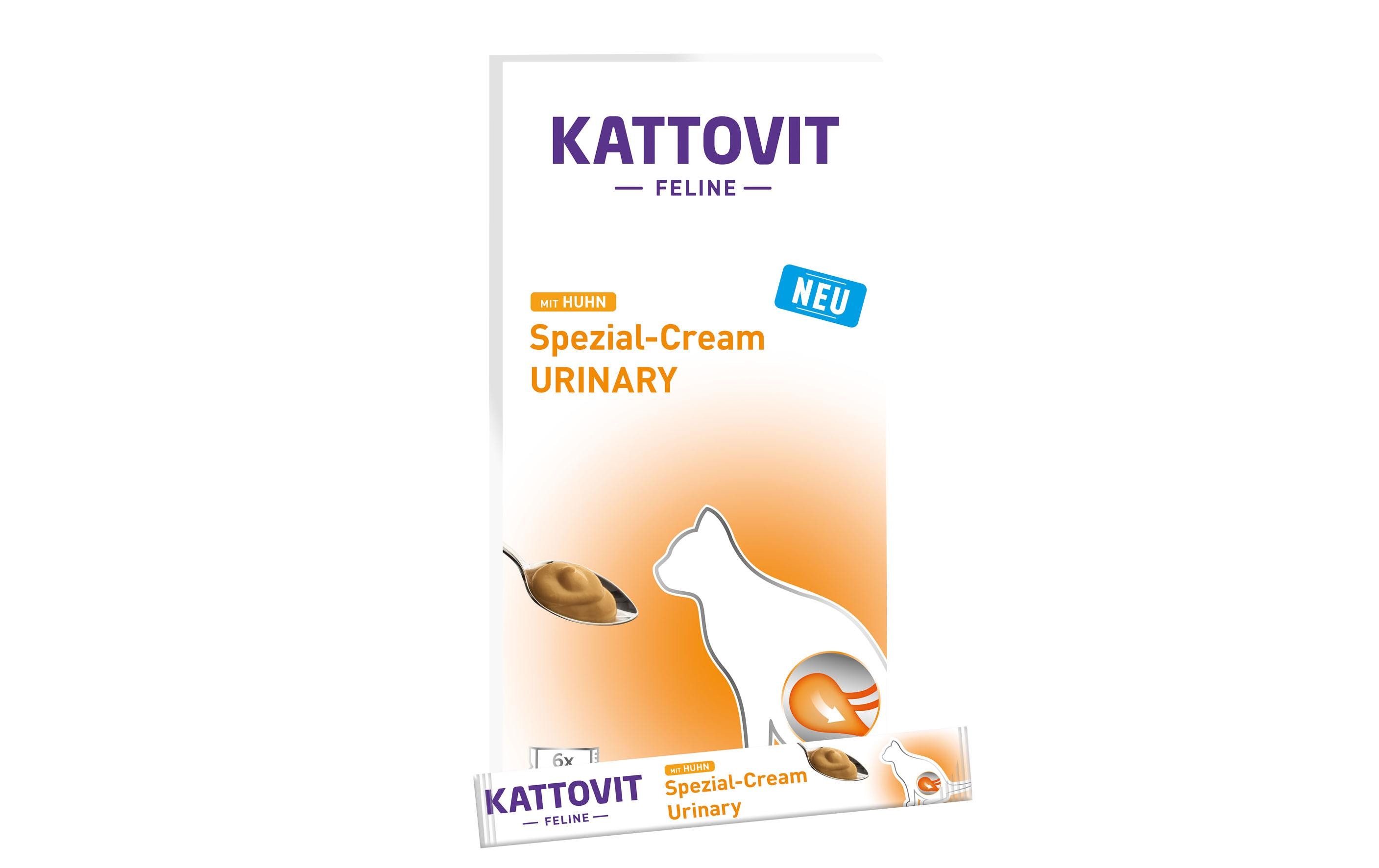 Kattovit Snack Spezial-Cream Urinary Huhn, 6 x 15 g