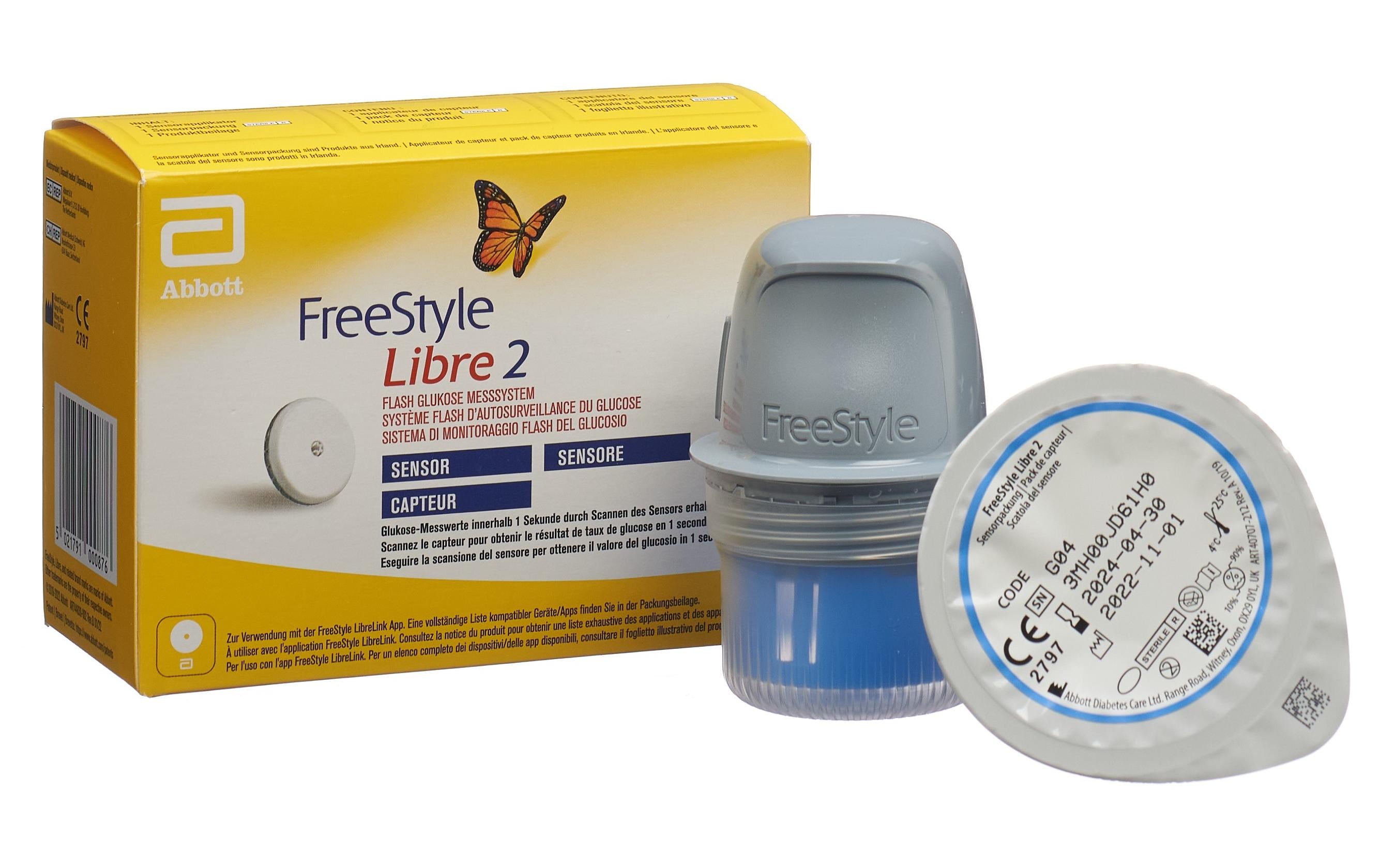 ABBOTT FREESTYLE Libre 2 Sensor 14 Tage