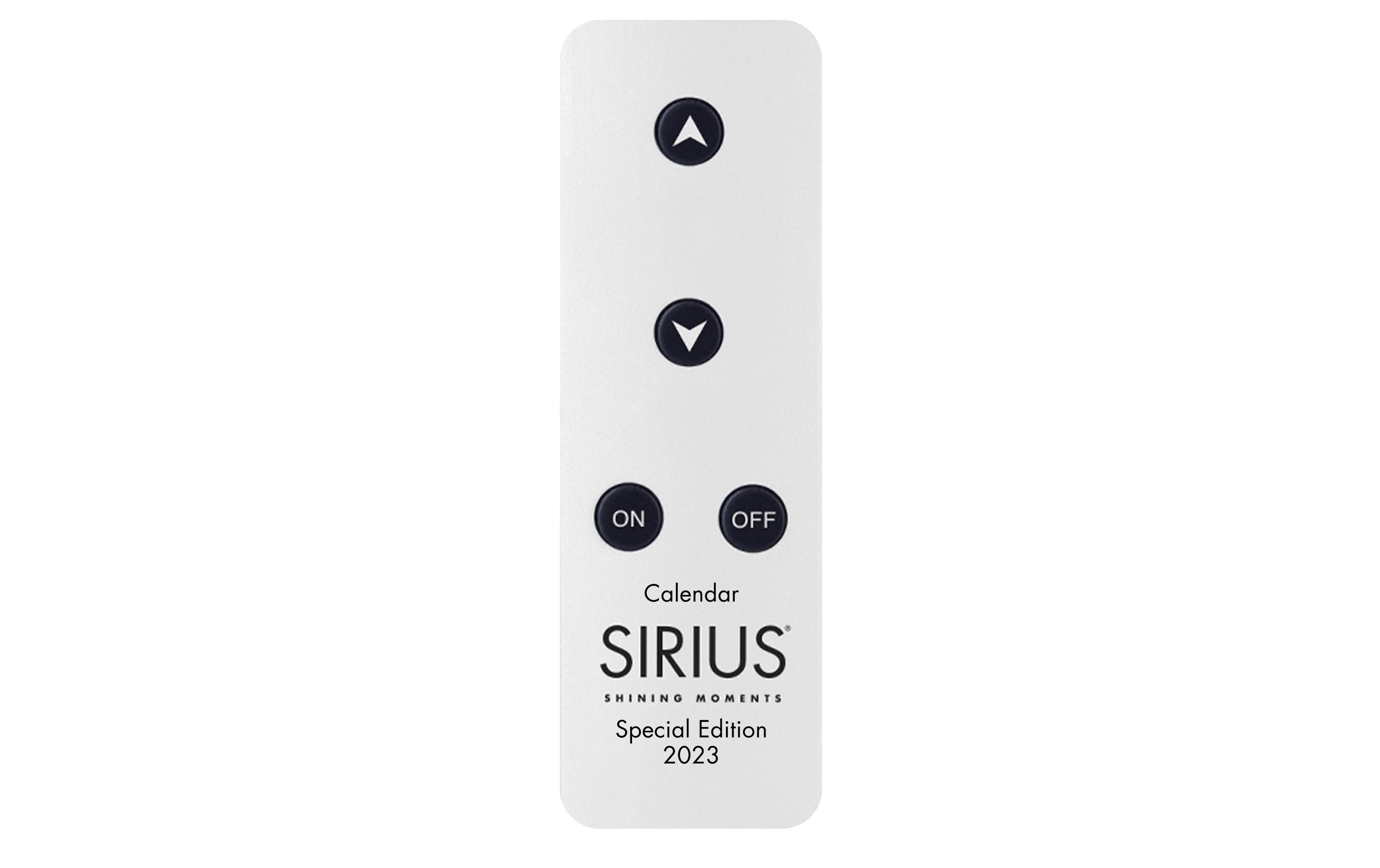 Sirius LED-Kerze Advent Calendar Special Edition, Weiss