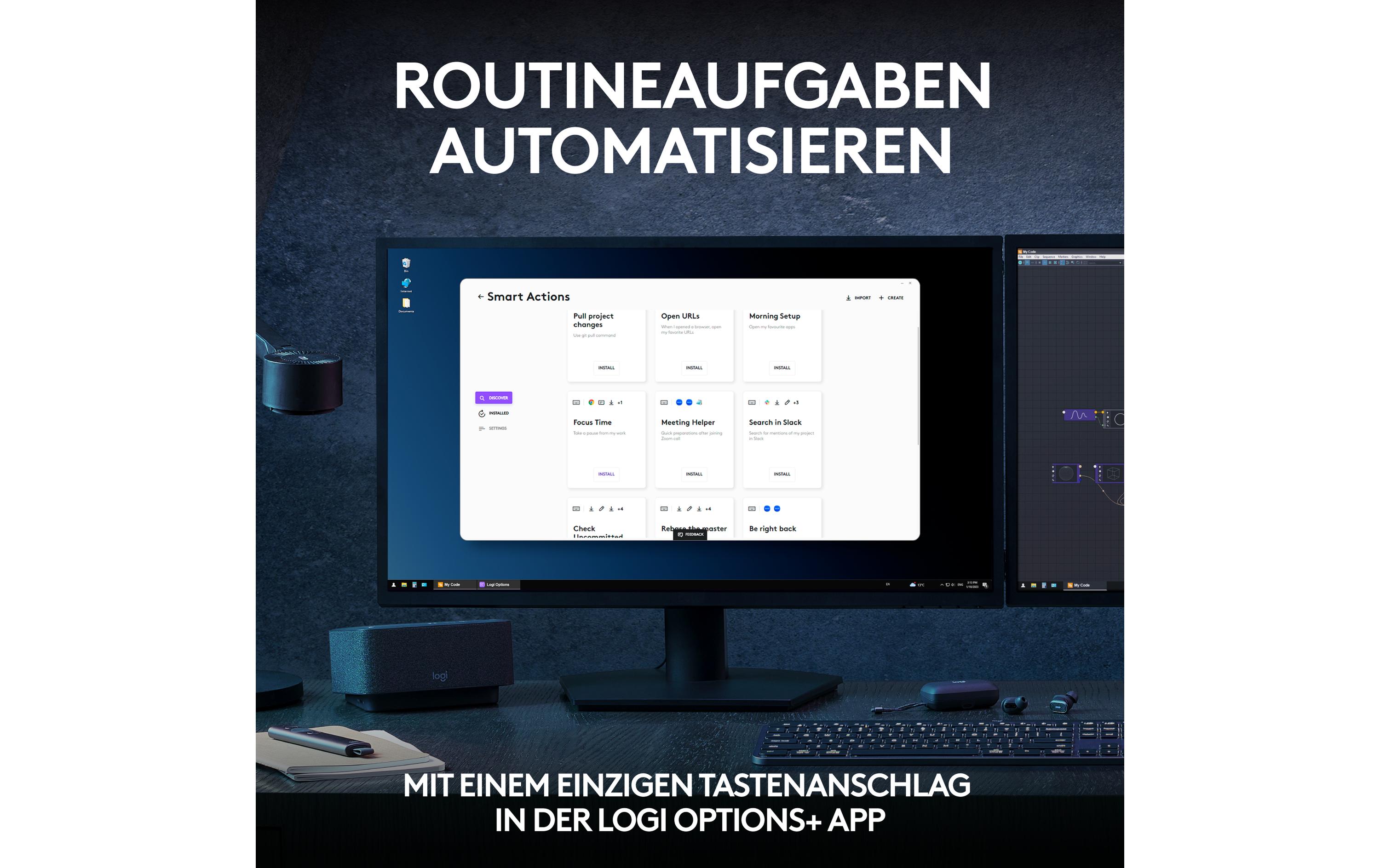 Logitech Tastatur-Maus-Set MX Keys S Combo