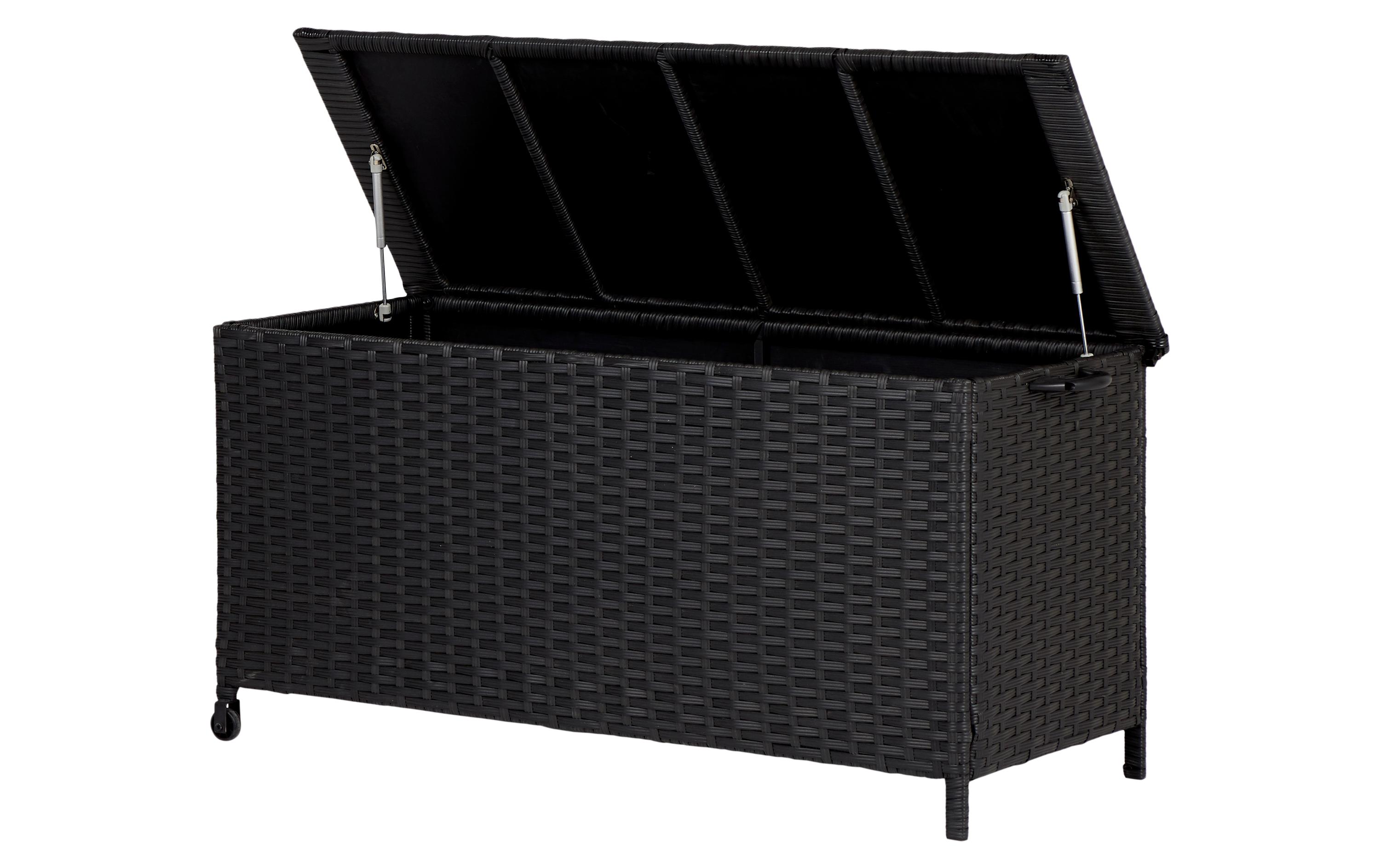 COCON Gartenbox Victoria, 133 x 63 x 45 cm, Schwarz