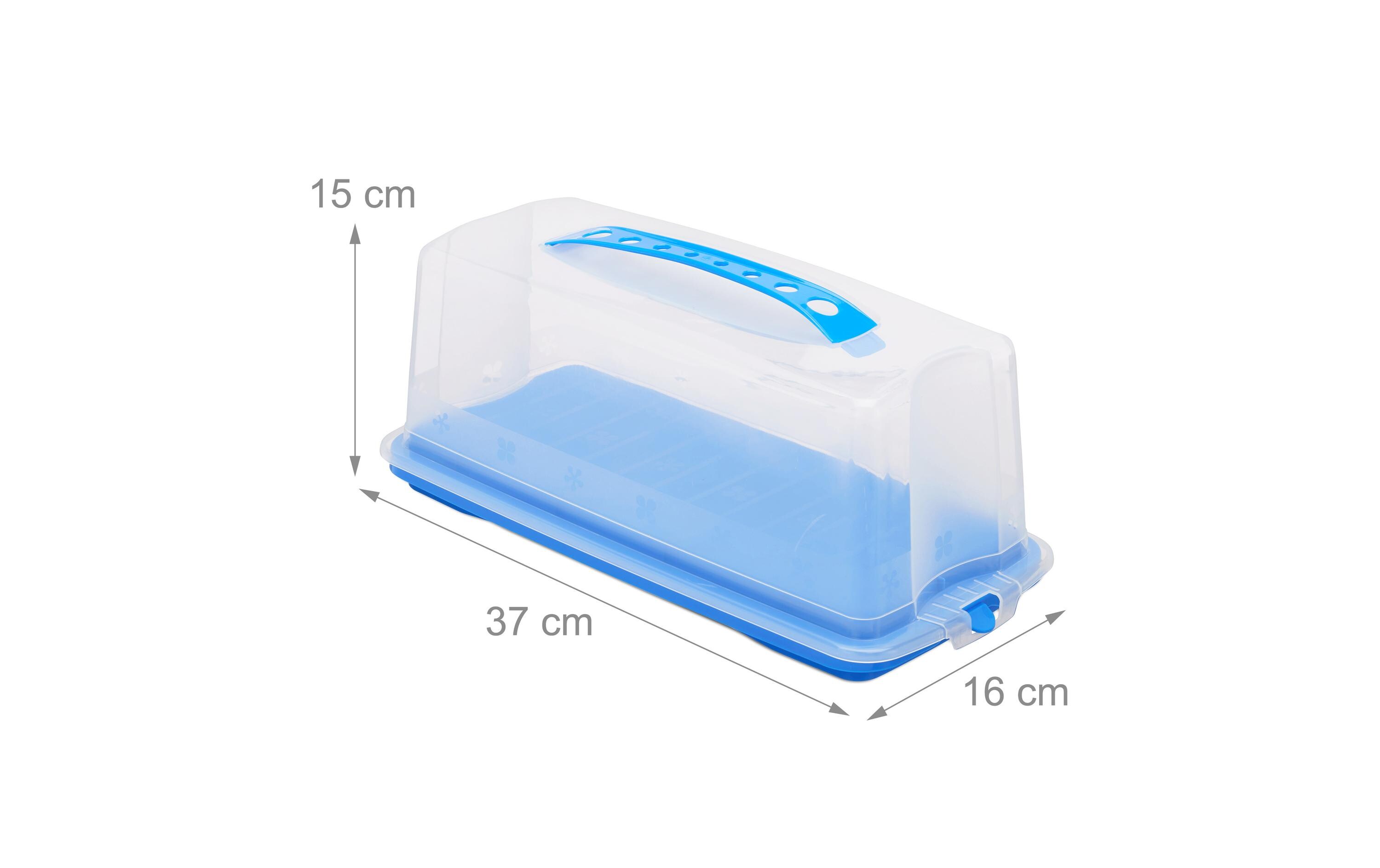 relaxdays Cakebutler Blau/Transparent