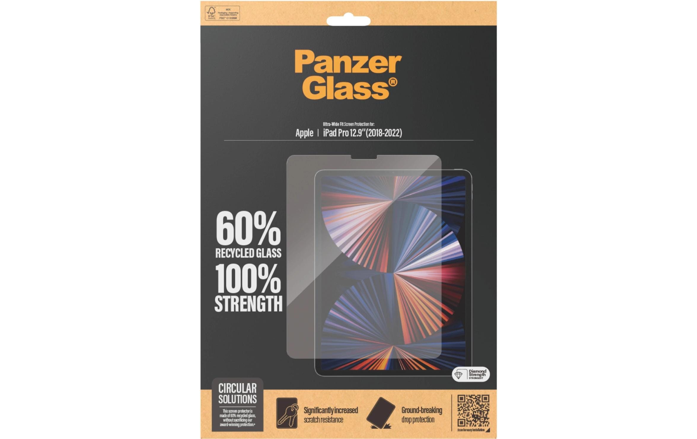 Panzerglass Ultra-Wide Fit iPad Pro 12.9 (18-22)