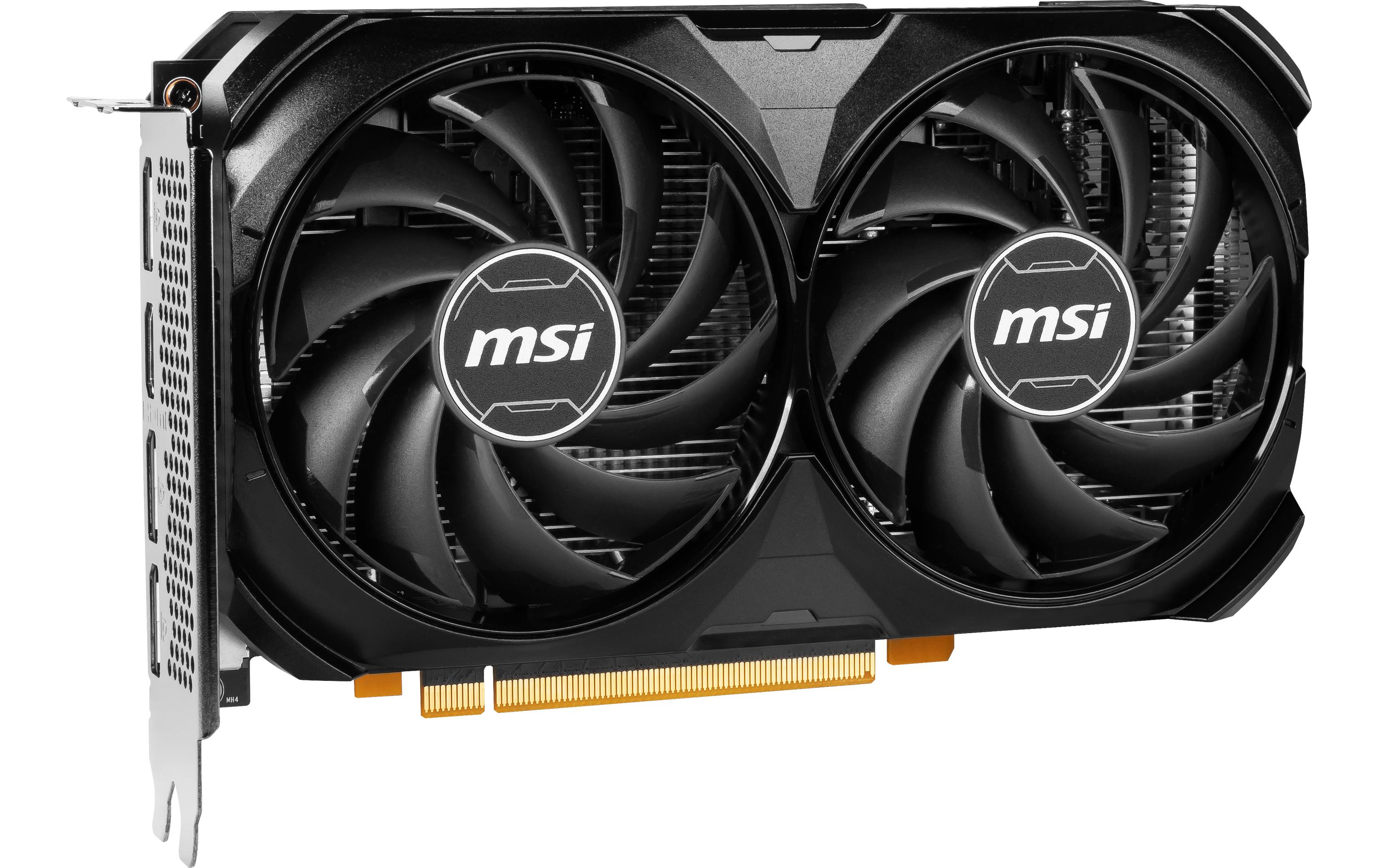 MSI Grafikkarte GeForce RTX 4060 Ventus 2X Black OC 8 GB