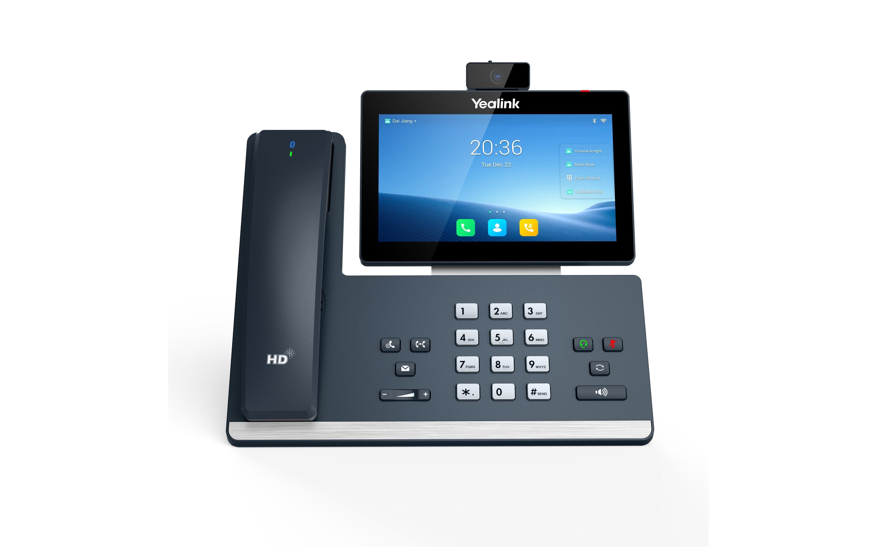 Yealink Tischtelefon T58W Pro mit Kamera Grau