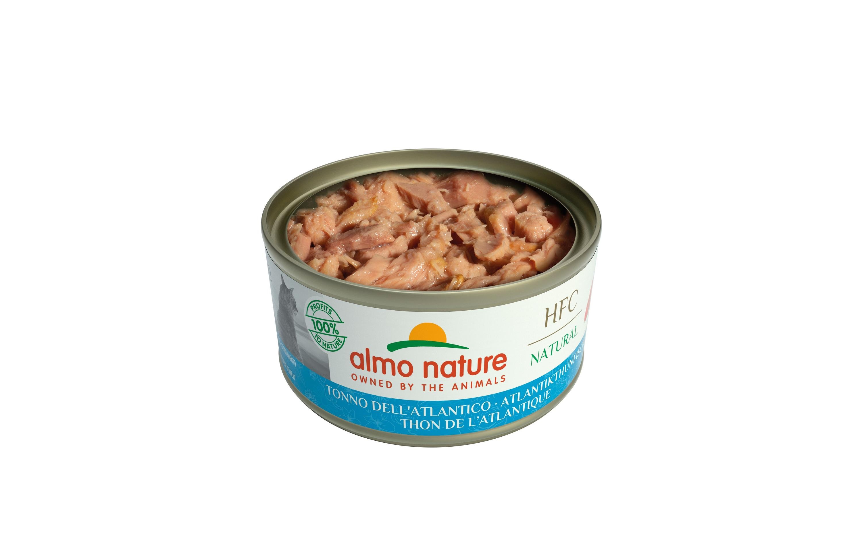 Almo Nature Nassfutter HFC Natural Atlantikthunfisch, 70 g