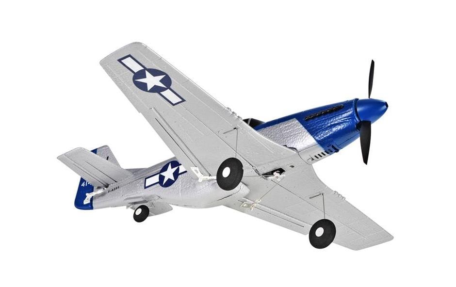 TOP-RC Warbird Mini P51D 450 mm, Blau, RTF