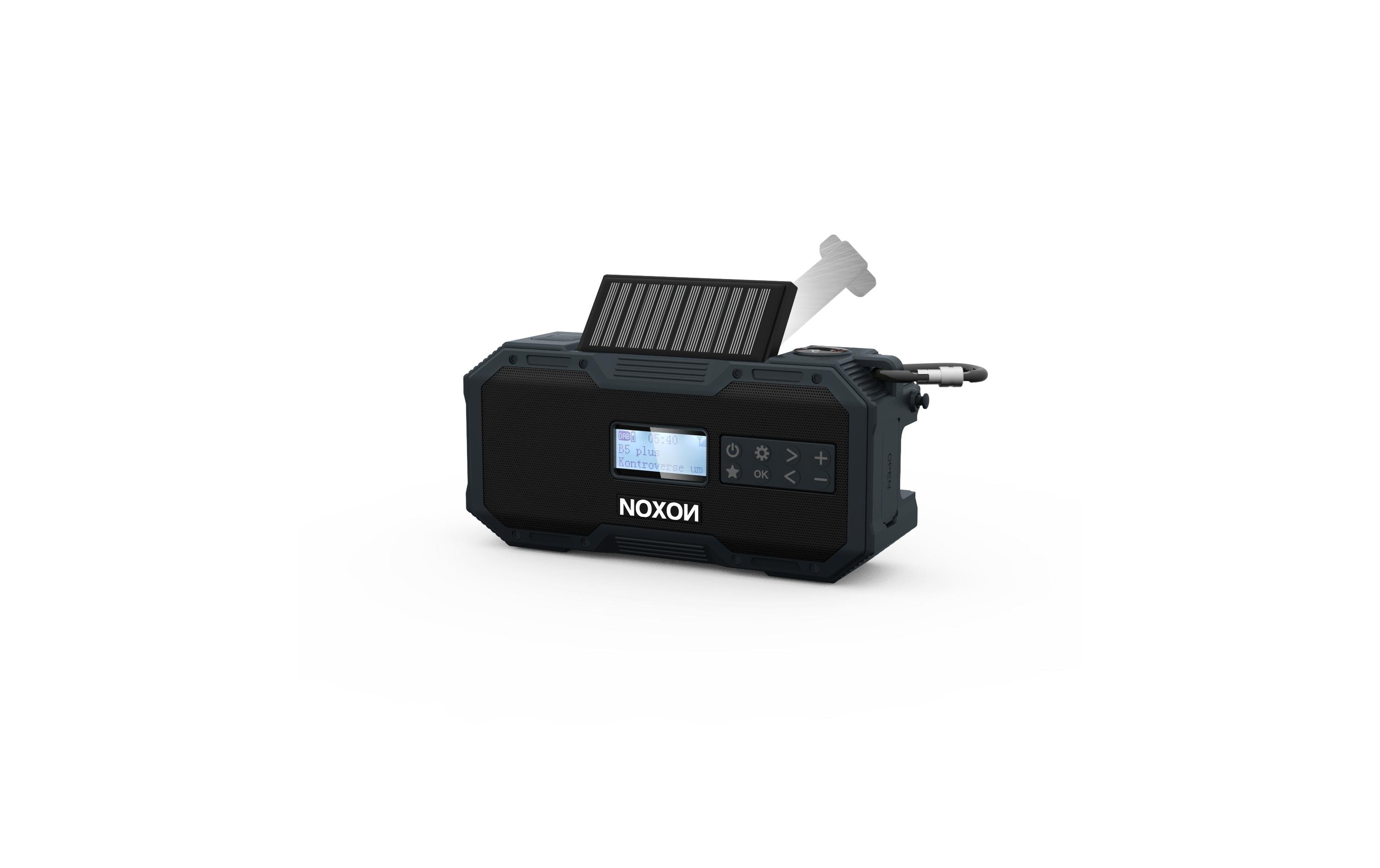 Noxon DAB+ Radio Dynamo Solar 411 Anthrazit