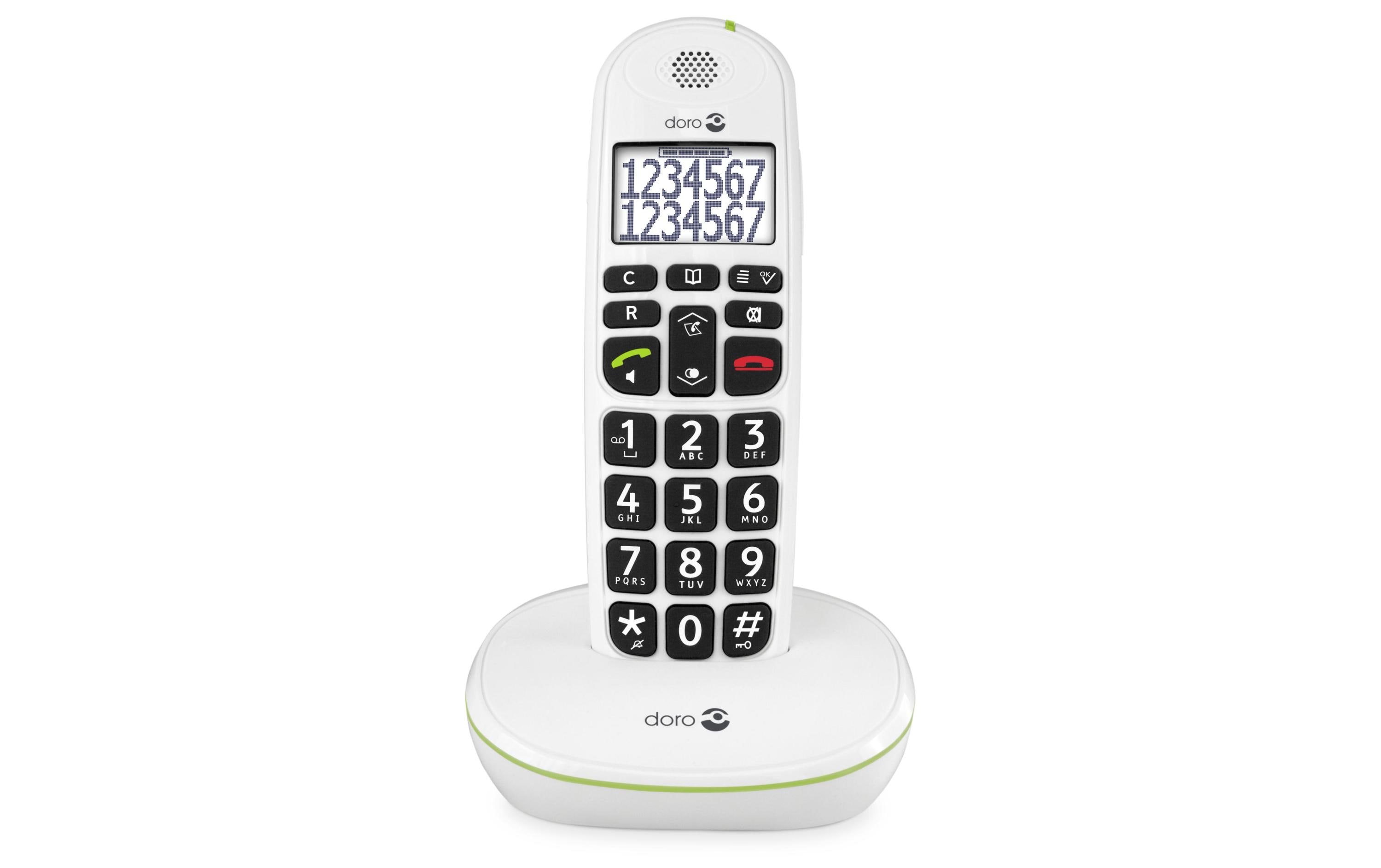 Doro Schnurlostelefon PhoneEasy 110 Duo Weiss