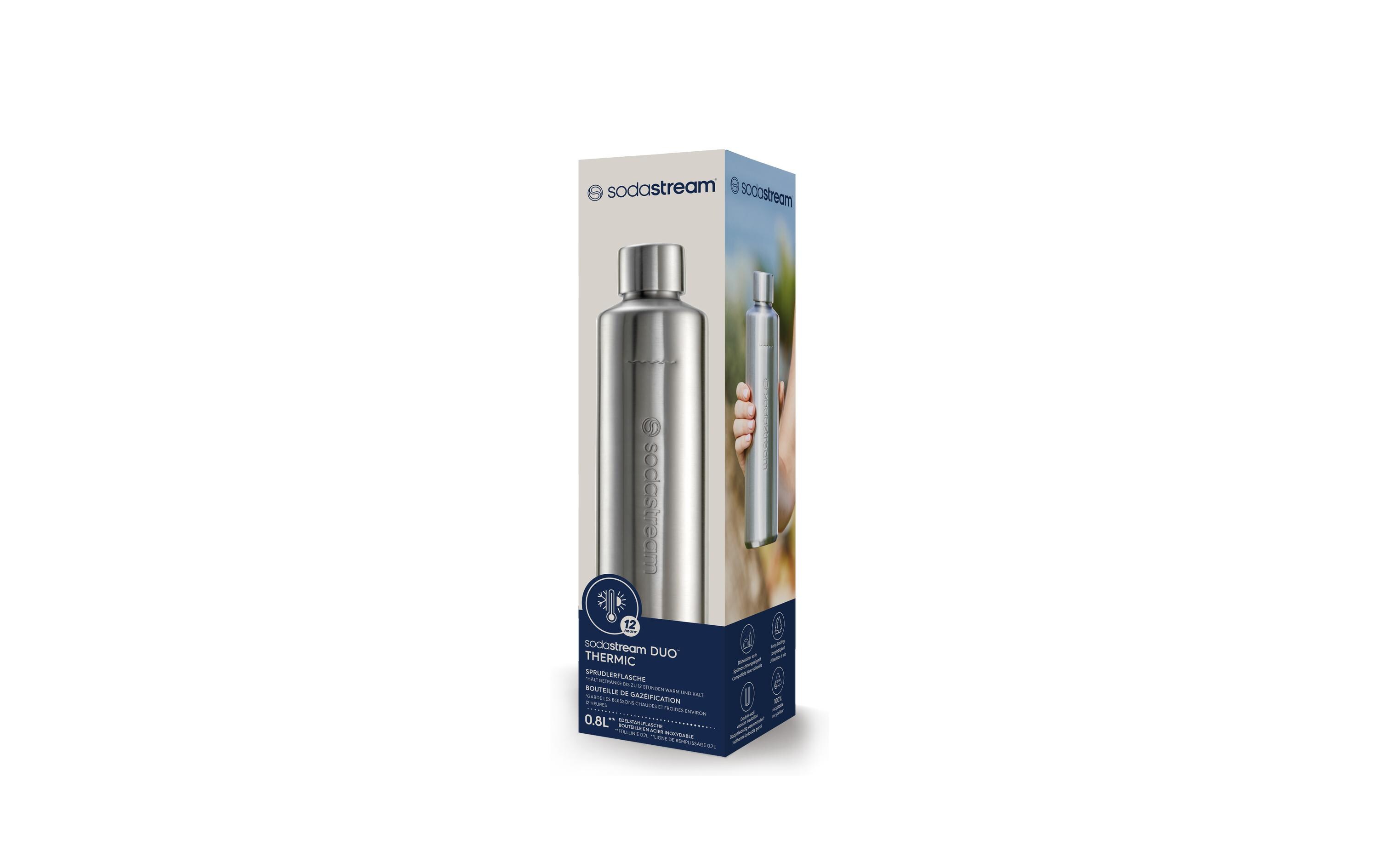 Sodastream Flasche Duo Silber