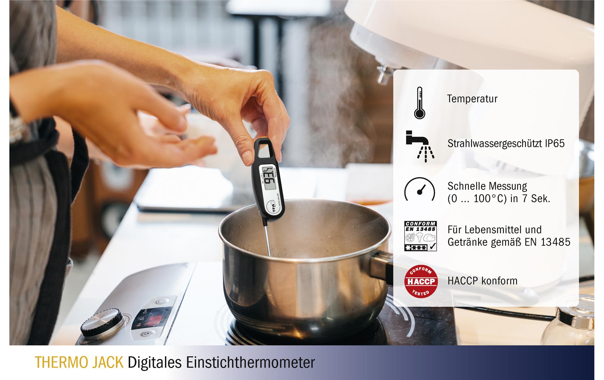 TFA Dostmann Einstichthermometer THERMO JACK, Weiss