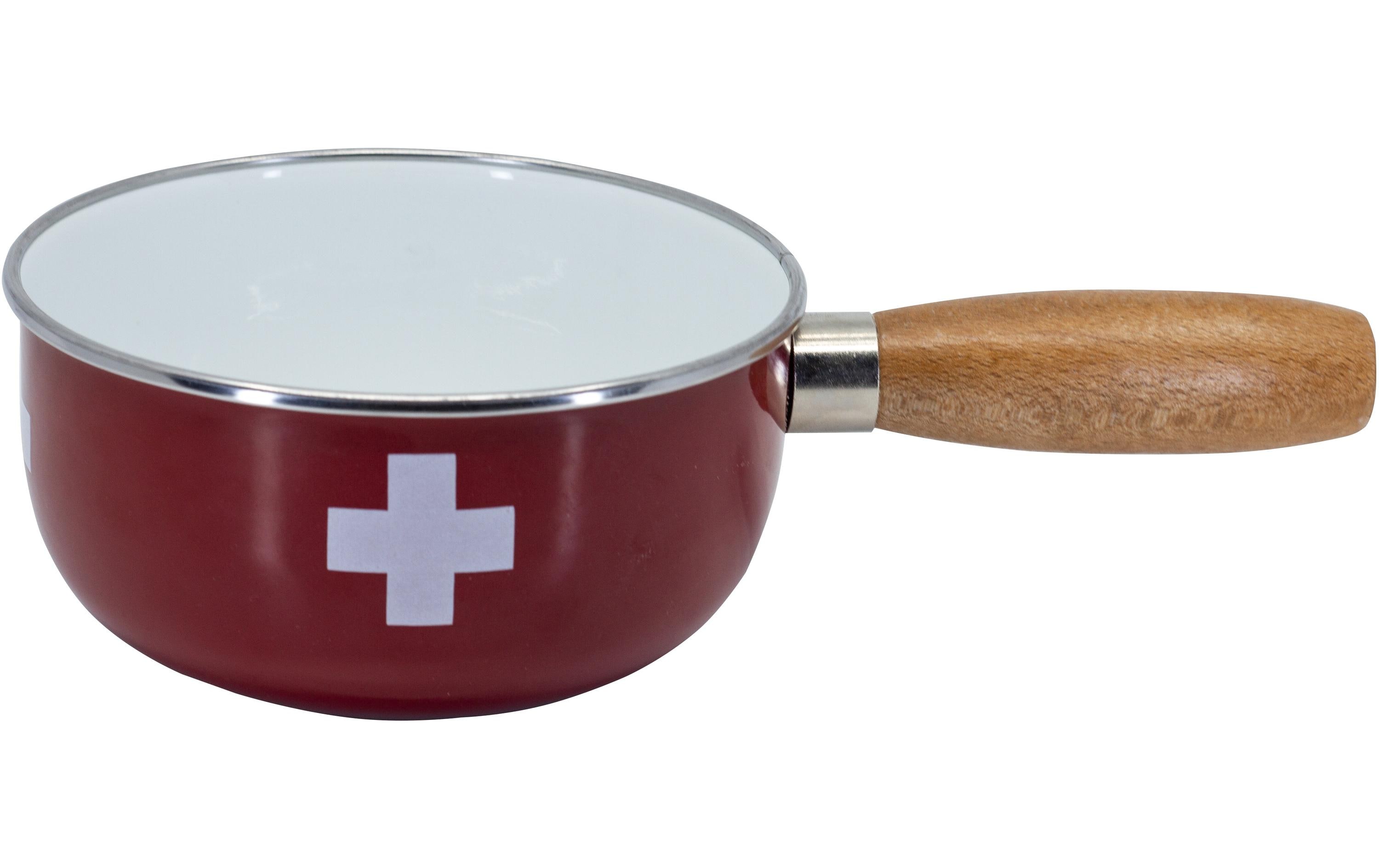 Nouvel Fondue-Caquelon Swiss Cross Ø 16 cm, Rot