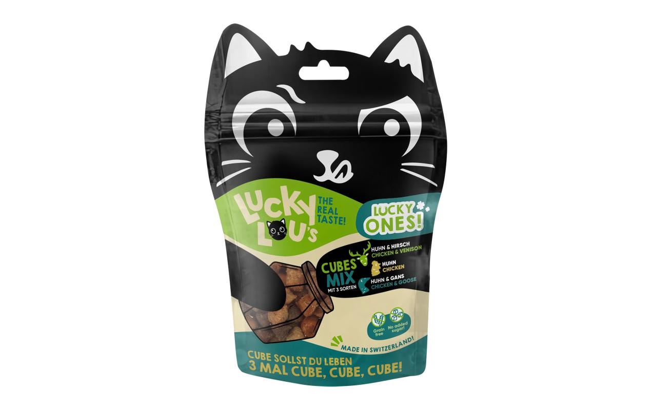 Lucky Lou Katzen-Snack Lucky Ones Cubes Mixpack, 80 g