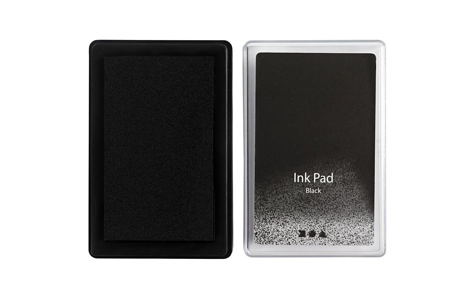 Creativ Company Stempelkissen Ink Pad, 9 x 6 x 2 cm Schwarz