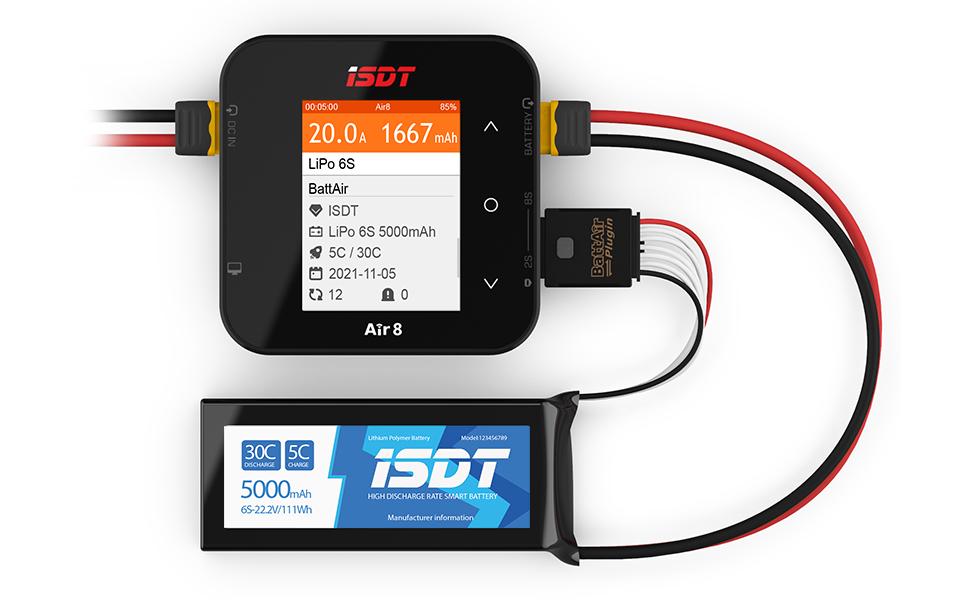 ISDT Ladegerät AIR8 500 W DC, 1-8S, BattAir